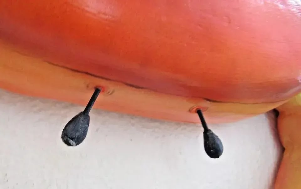 1960s Large Hanging Plastic Stone Crab Sculpture Display - 8