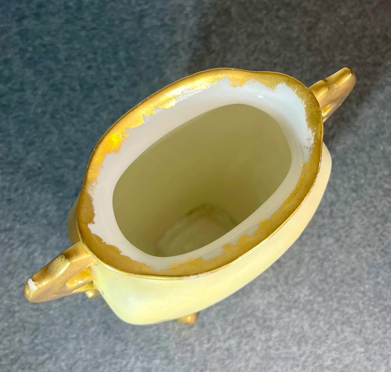 Antique Martial Redon Limoges Handled Footed Porcelain Vase - 8