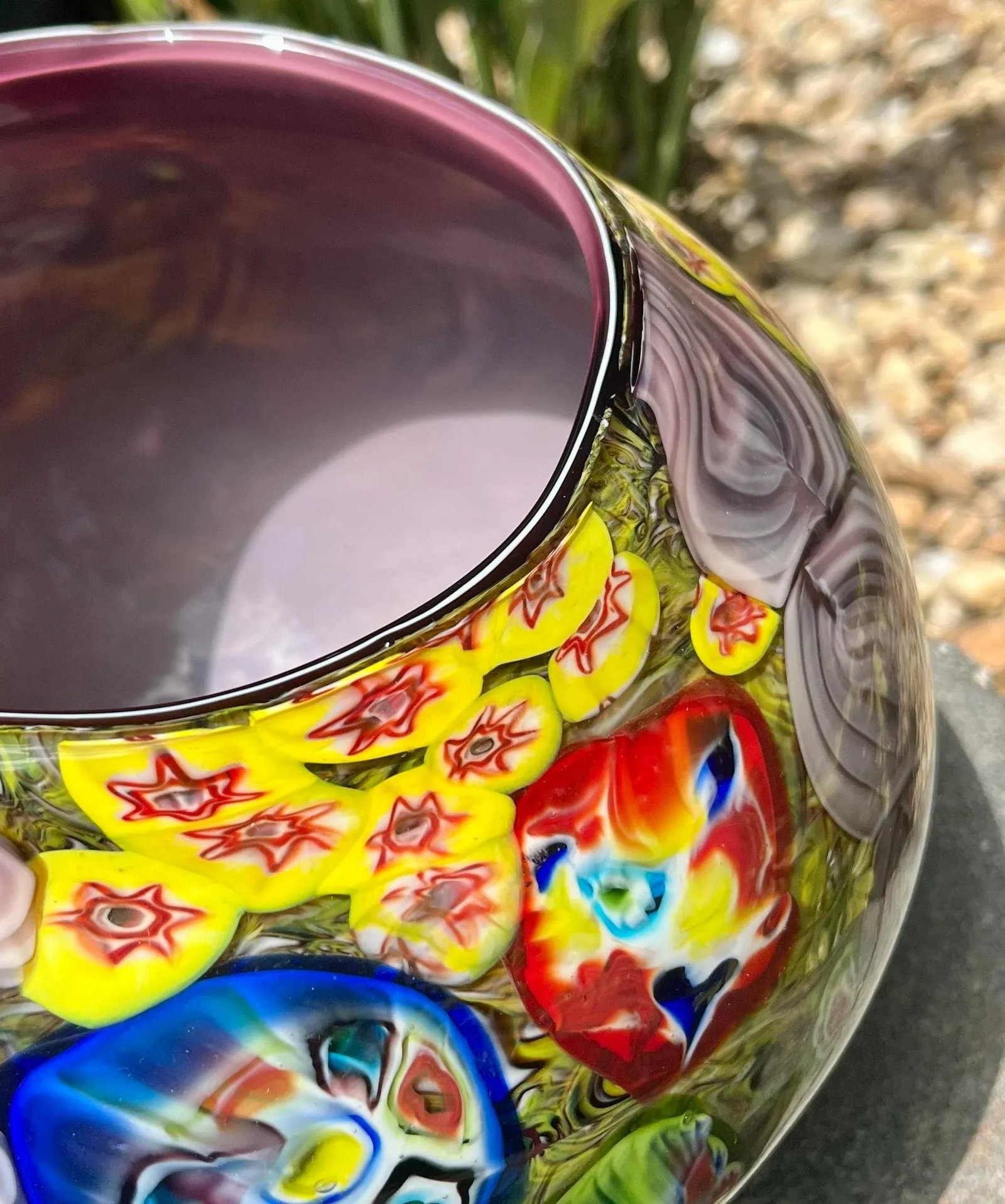 Late 20th Century Murano Millefiori Art Glass Vase - 4