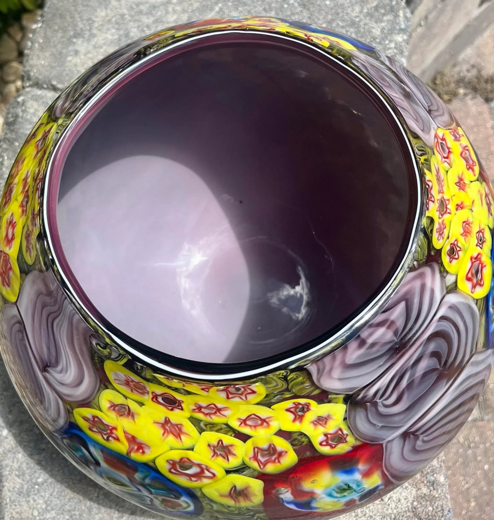 Late 20th Century Murano Millefiori Art Glass Vase - 5