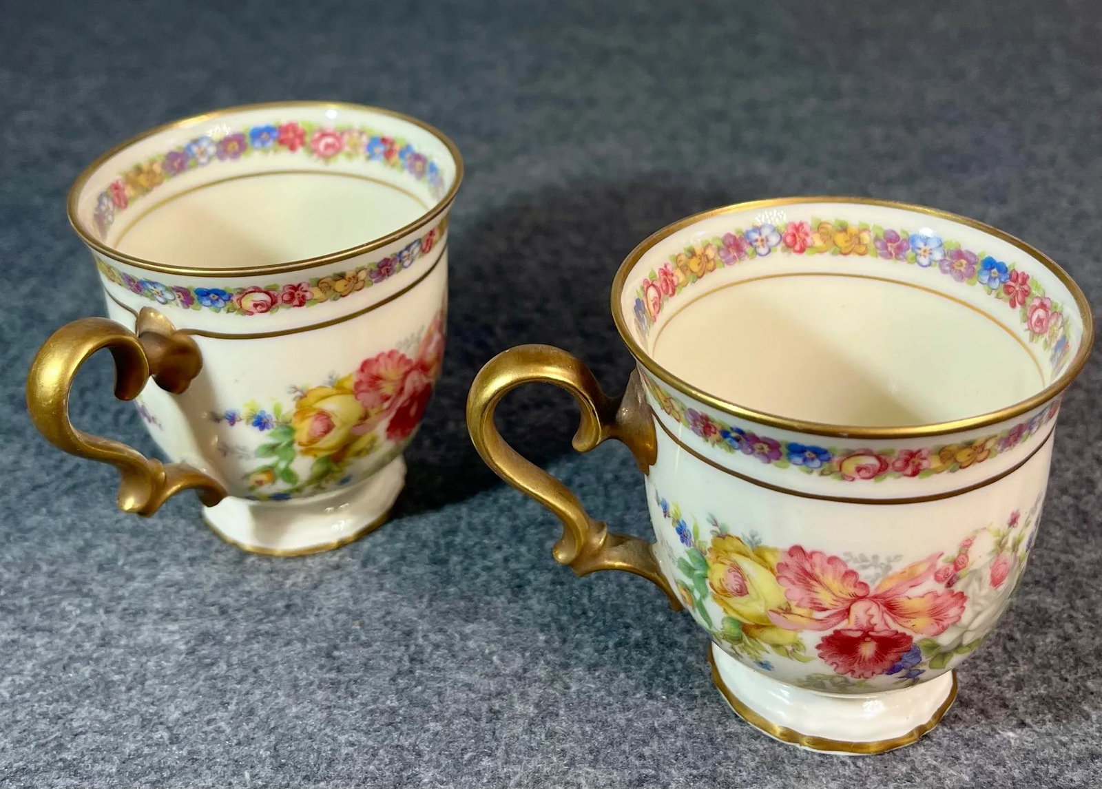 Mid 20th Century Rosenthal Bavaria Evelyn Demitasse Cup & Plate Set- 8 Pieces - 7