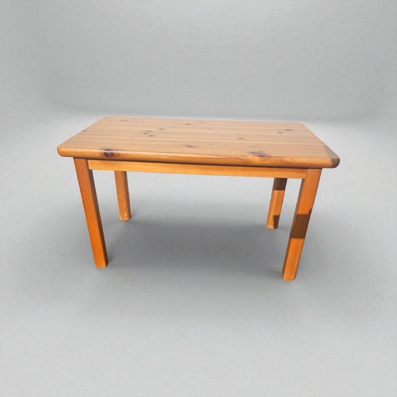 1970s Swedish Pine Side Table - 4