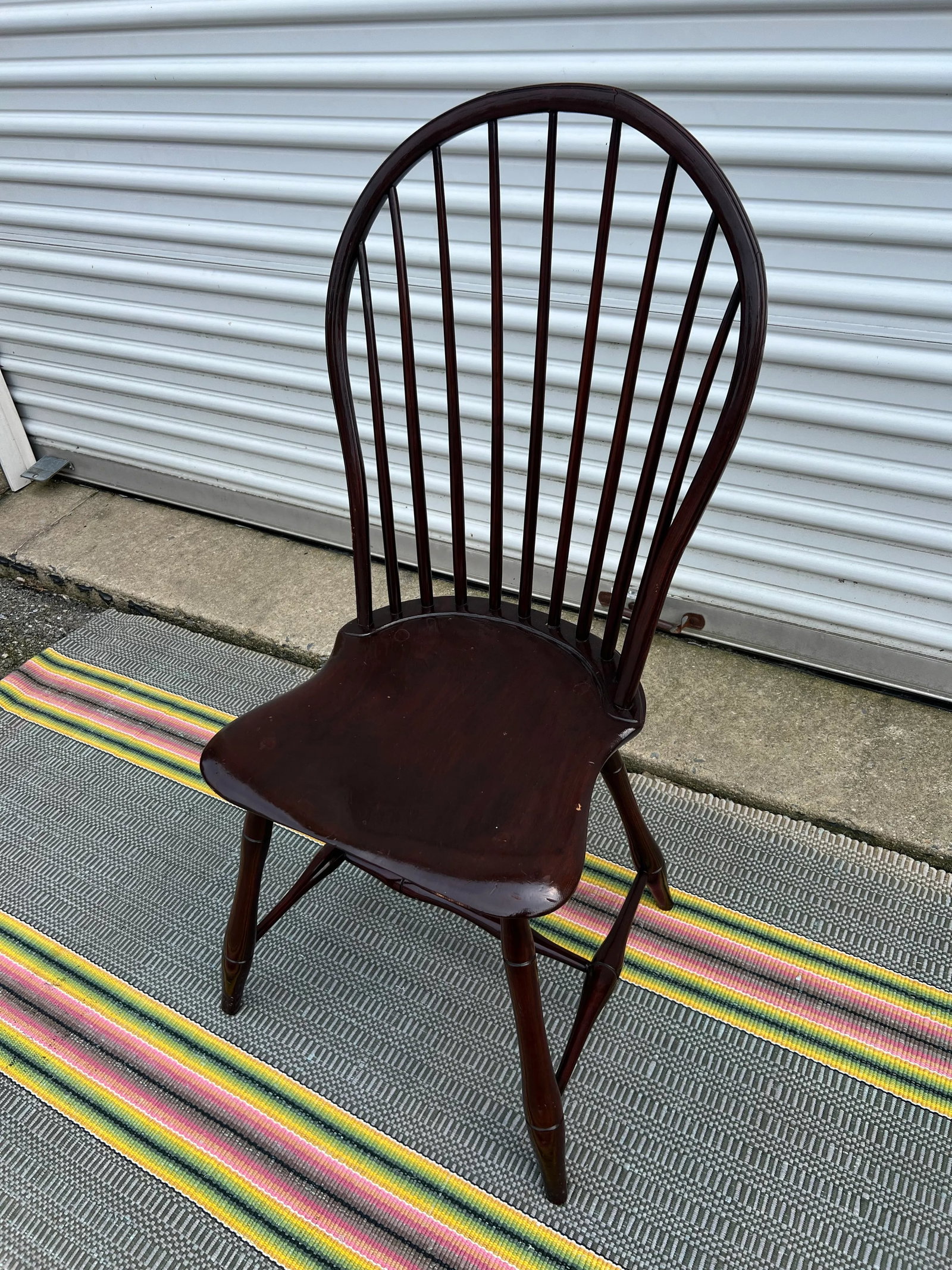 Antique Philadelphia Bow Back Windsor Side Chair, Circa 1790's - 12