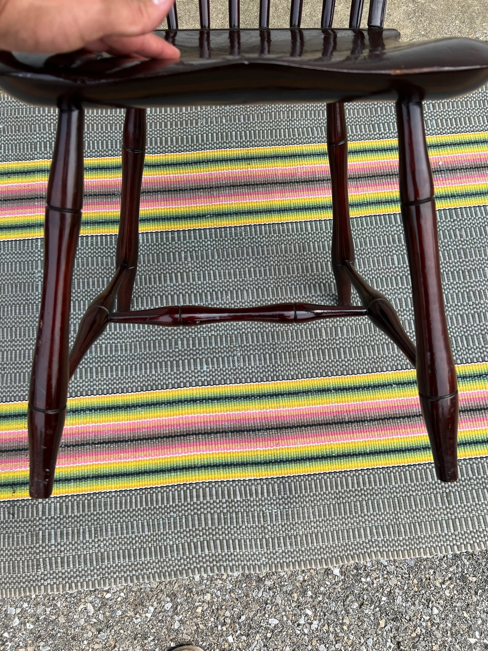 Antique Philadelphia Bow Back Windsor Side Chair, Circa 1790's - 3