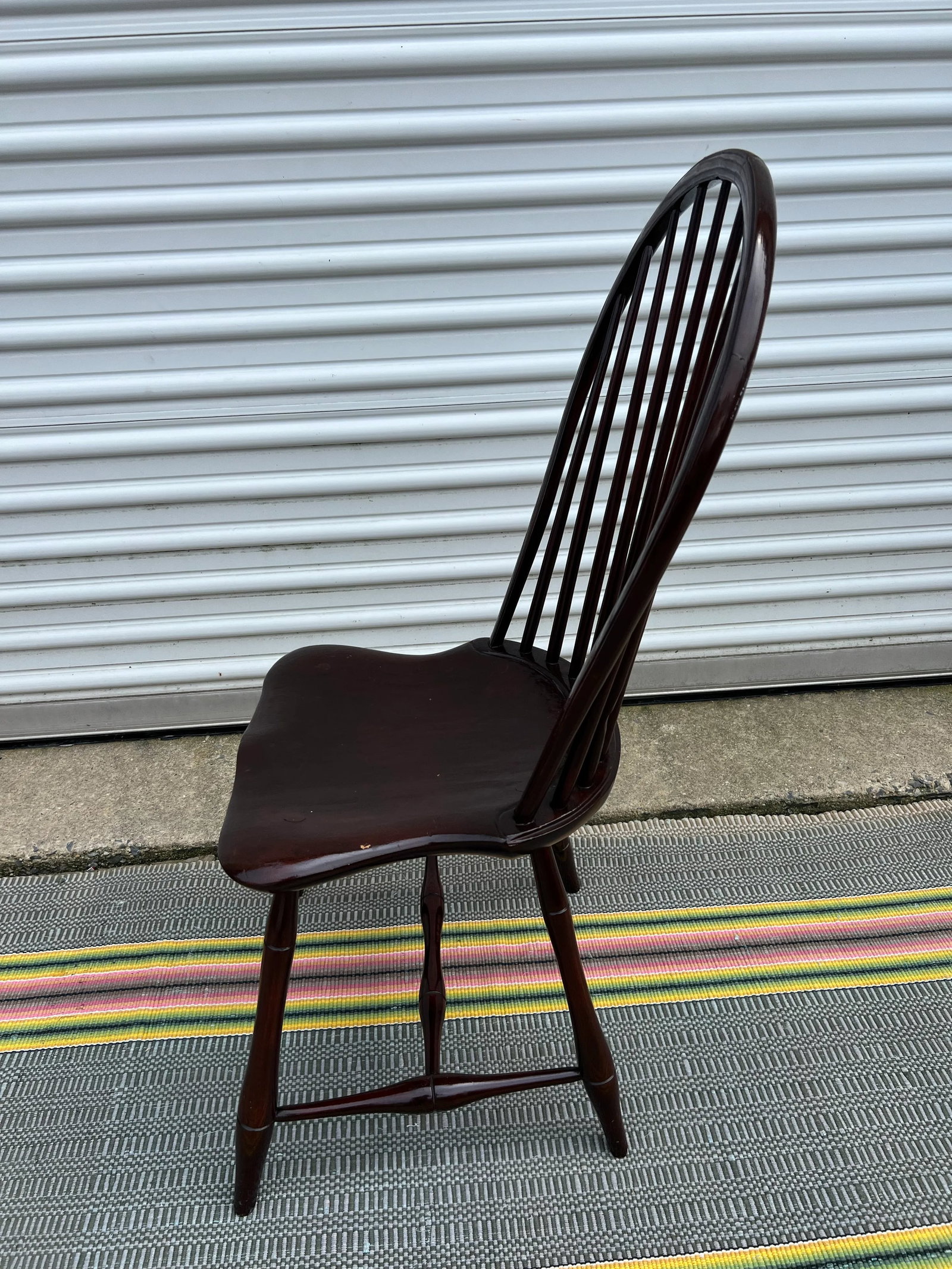 Antique Philadelphia Bow Back Windsor Side Chair, Circa 1790's - 5