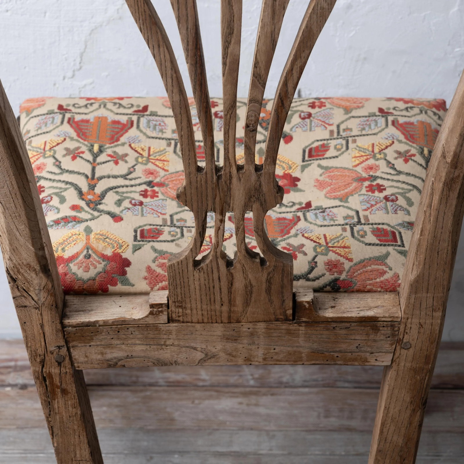 A Bleached Country Chippendale Chair - 9