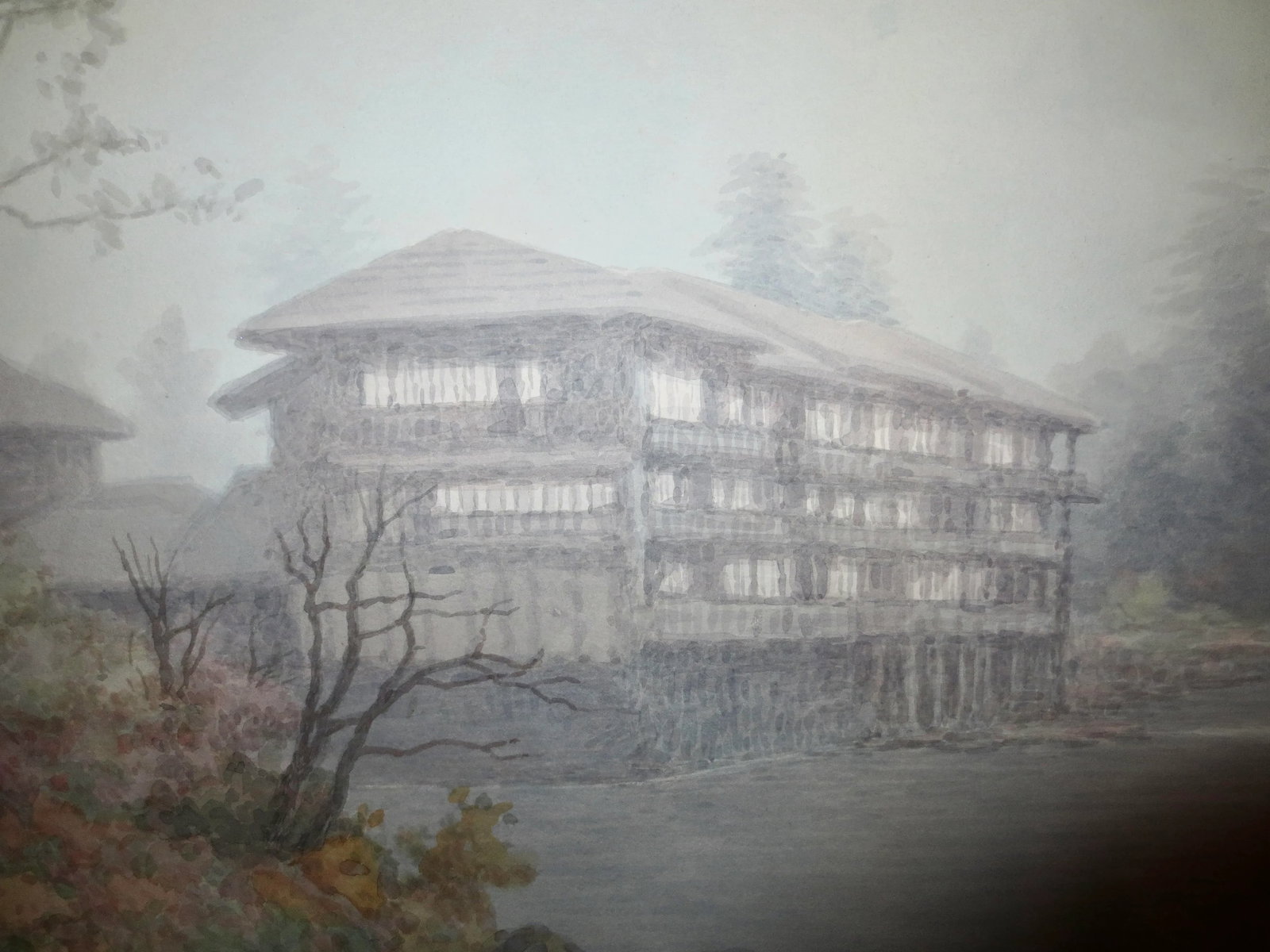 Luminist Japanese Watercolor by Y.Kiso Circa 1920s-30s - 4