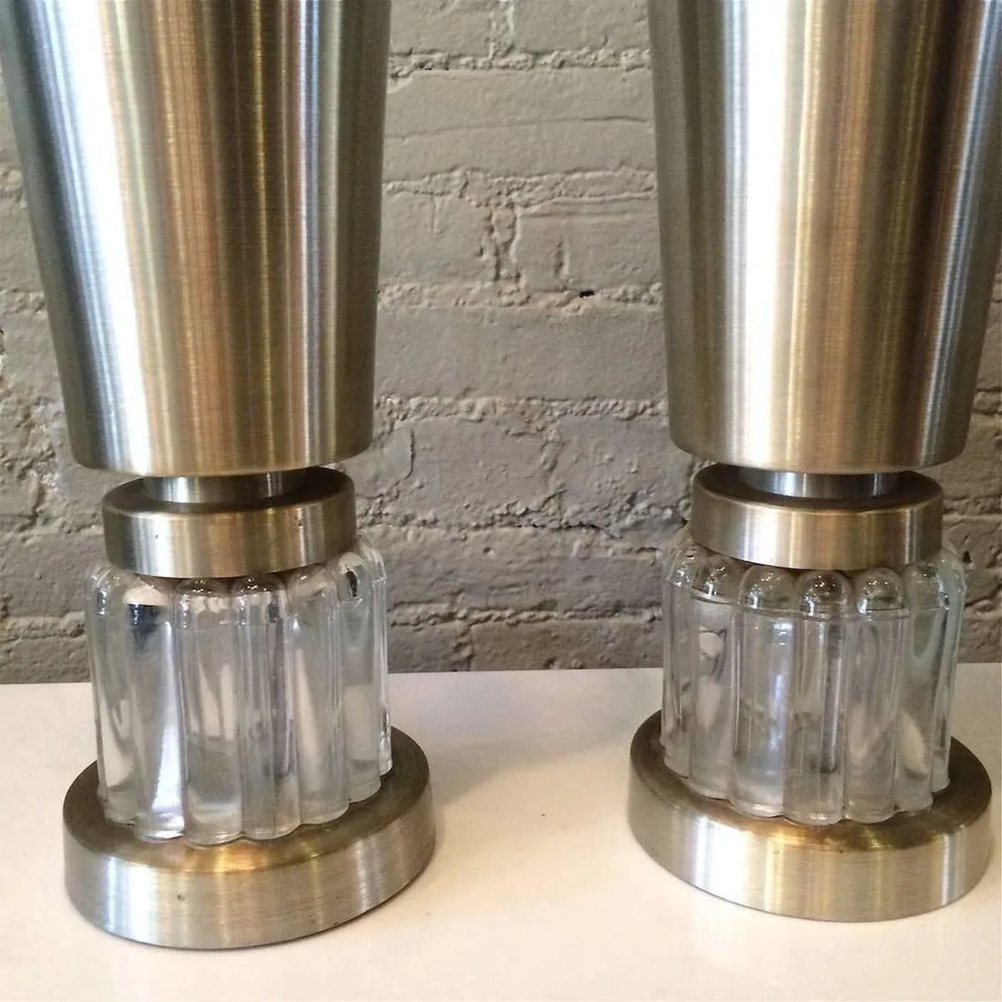 Pair of Russel Wright Art Deco Uplighter Table Lamps - 2