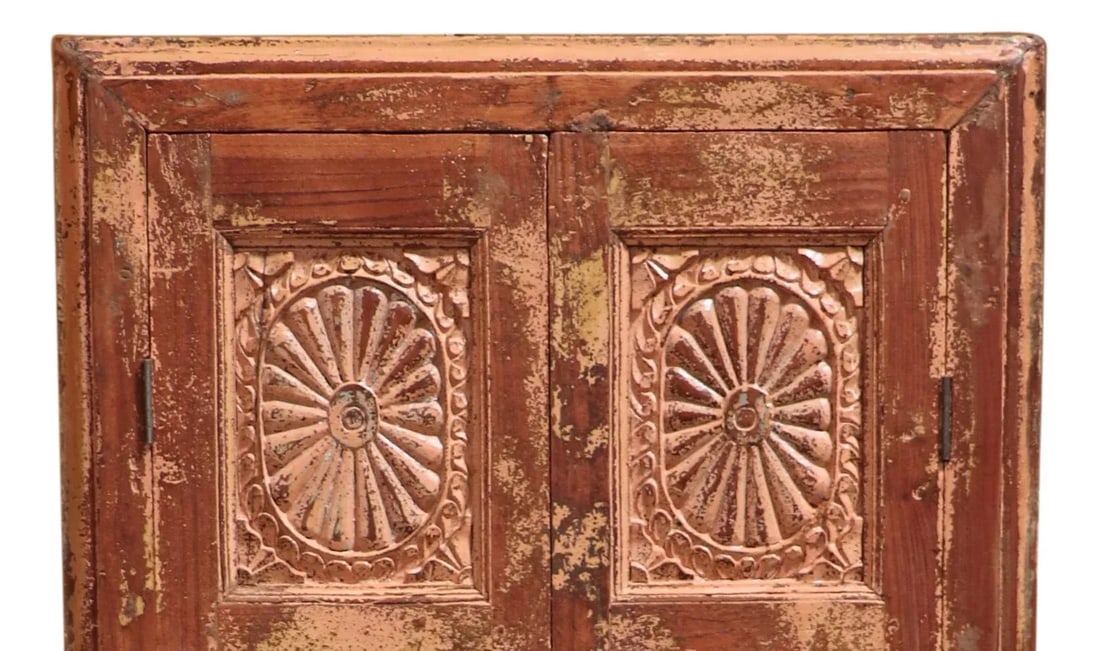 Farmhouse Handmade Hand Carved Window | Distressed Unique Decorative Wall Panel | Unique Wall Hangin - 3