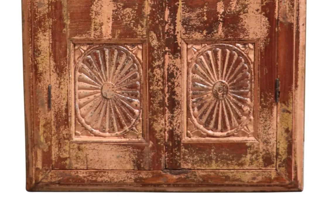Farmhouse Handmade Hand Carved Window | Distressed Unique Decorative Wall Panel | Unique Wall Hangin - 5