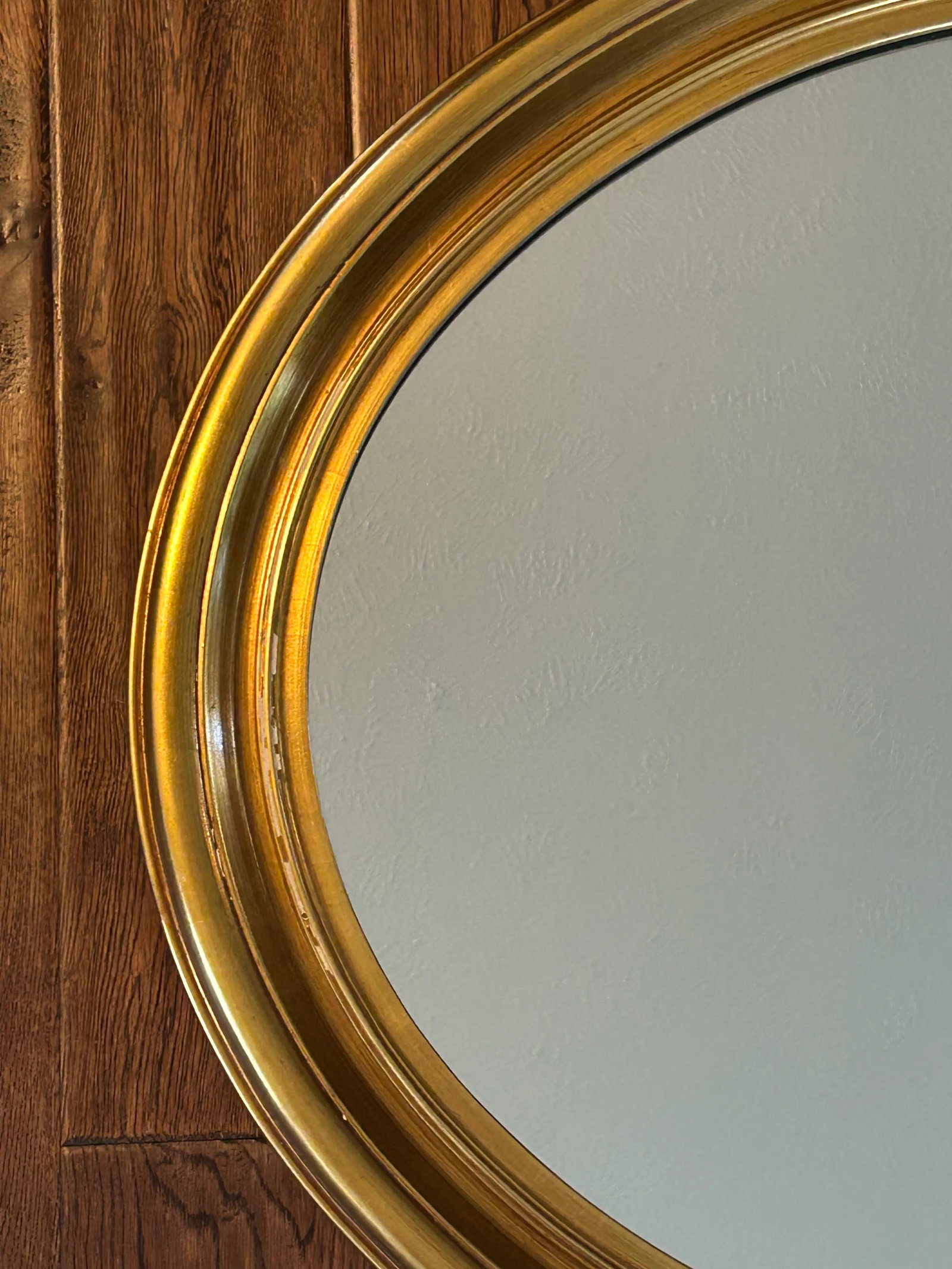 1970s Vintage Oval La Barge Gold Gilt Mirror - 4