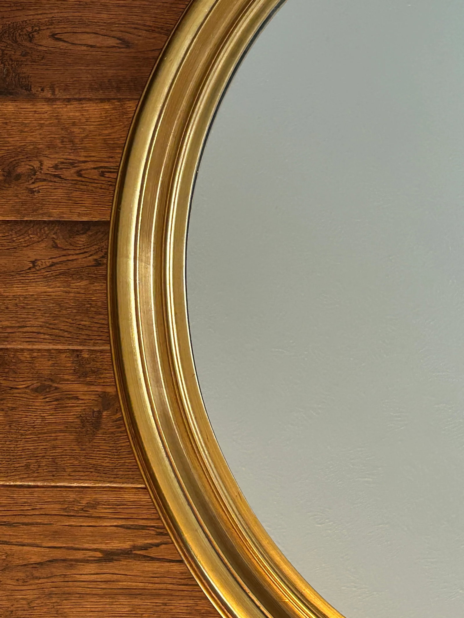 1970s Vintage Oval La Barge Gold Gilt Mirror - 5