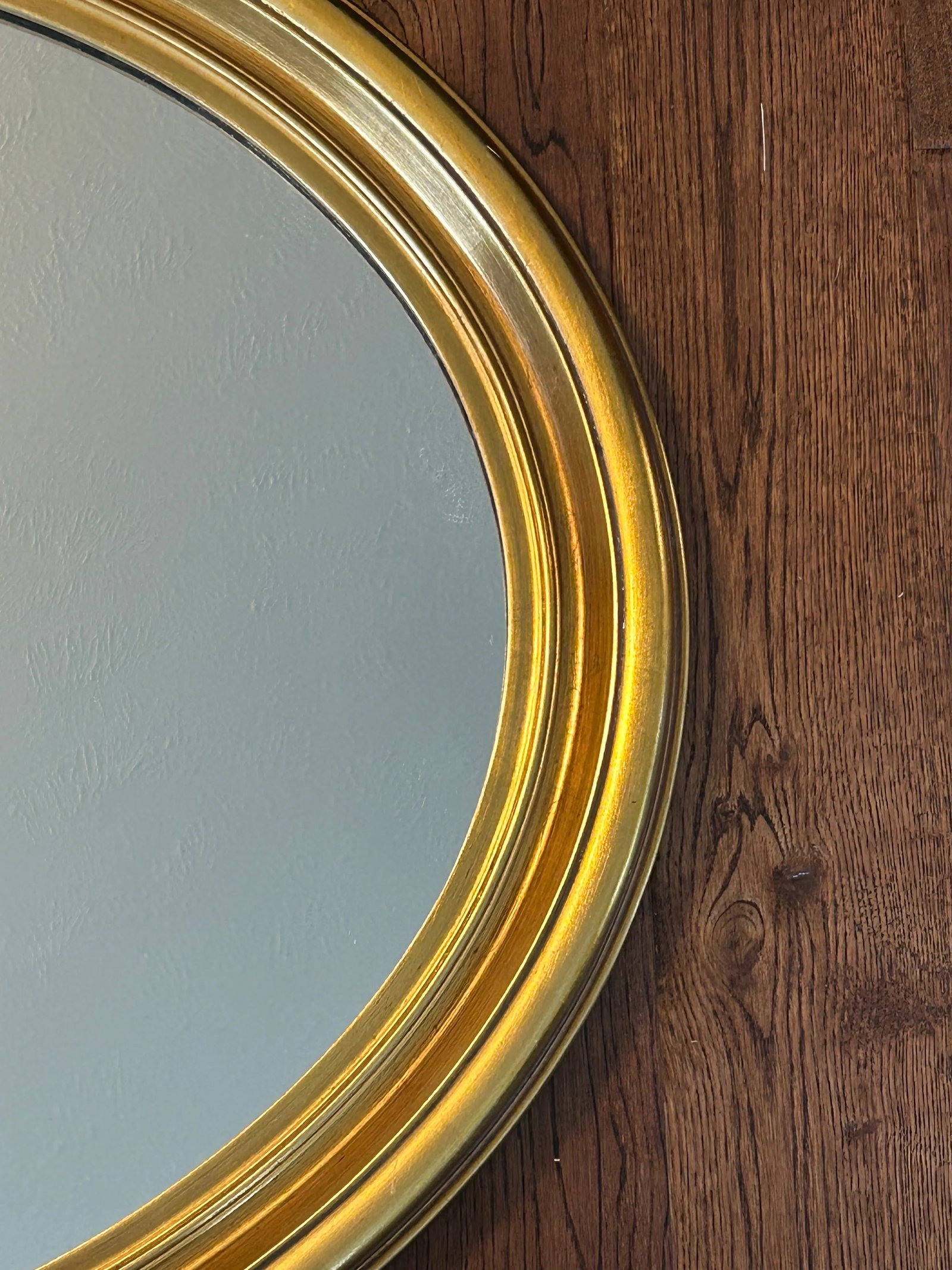 1970s Vintage Oval La Barge Gold Gilt Mirror - 6