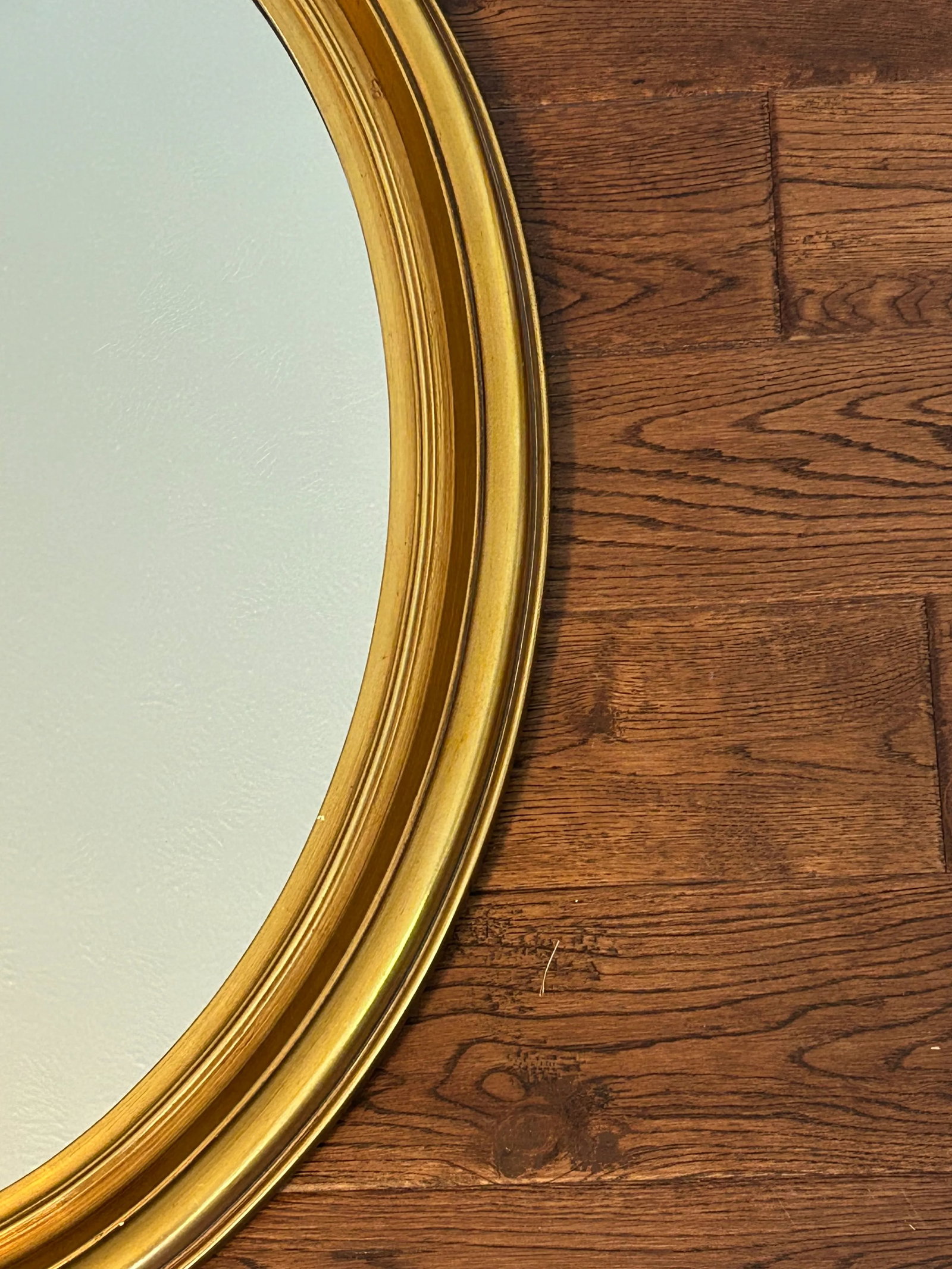 1970s Vintage Oval La Barge Gold Gilt Mirror - 7
