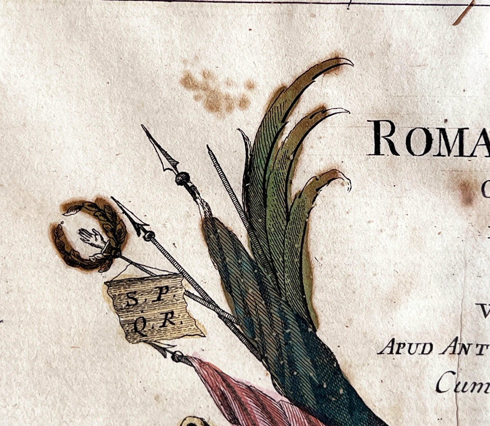 Antique c.1785 Antonio Zatta Map of the Roman Empire Romanum Imperium Engraved Map Framed - 4