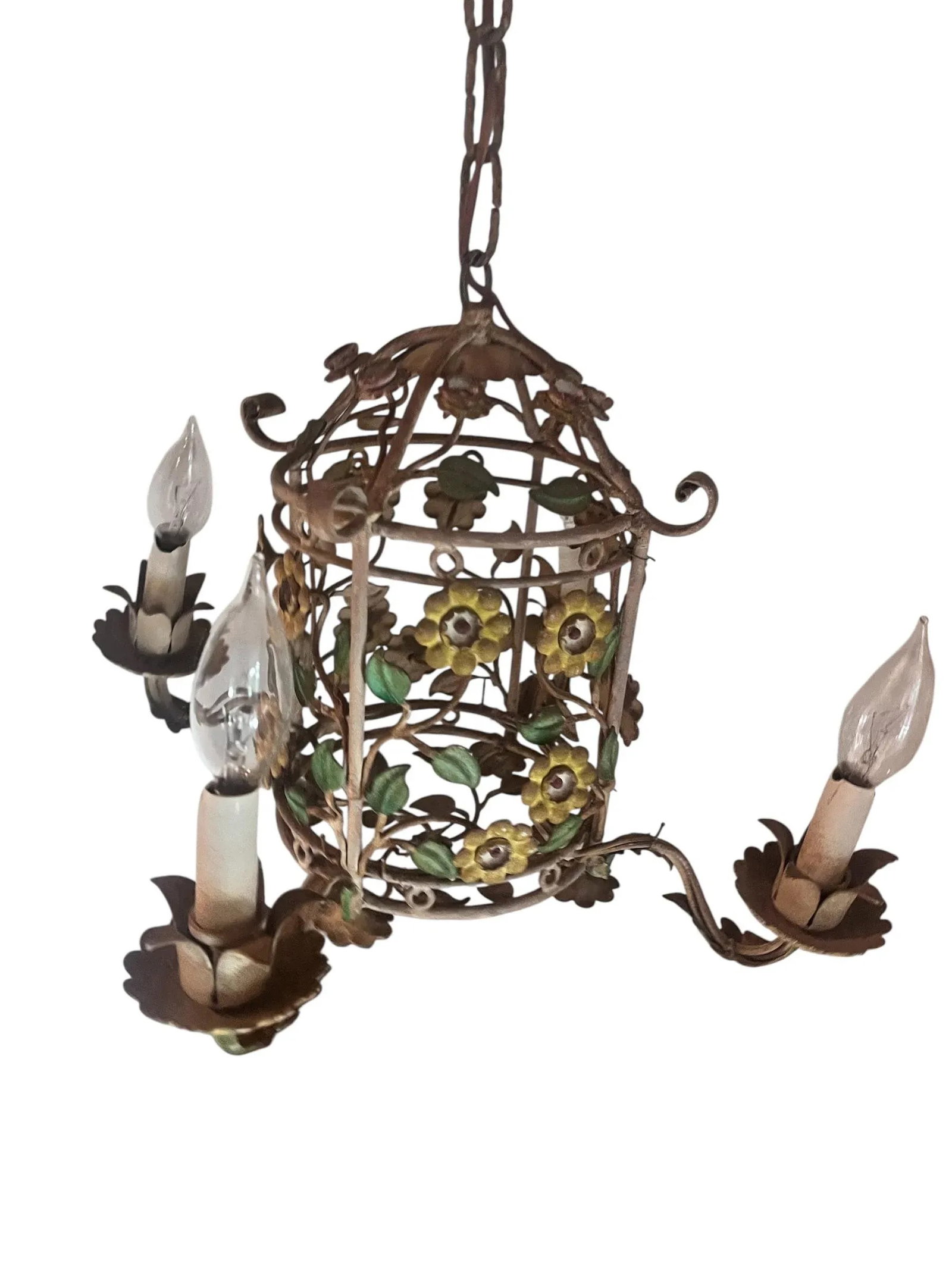Hollywood Regency Four Armed Chandelier 1930's - 7