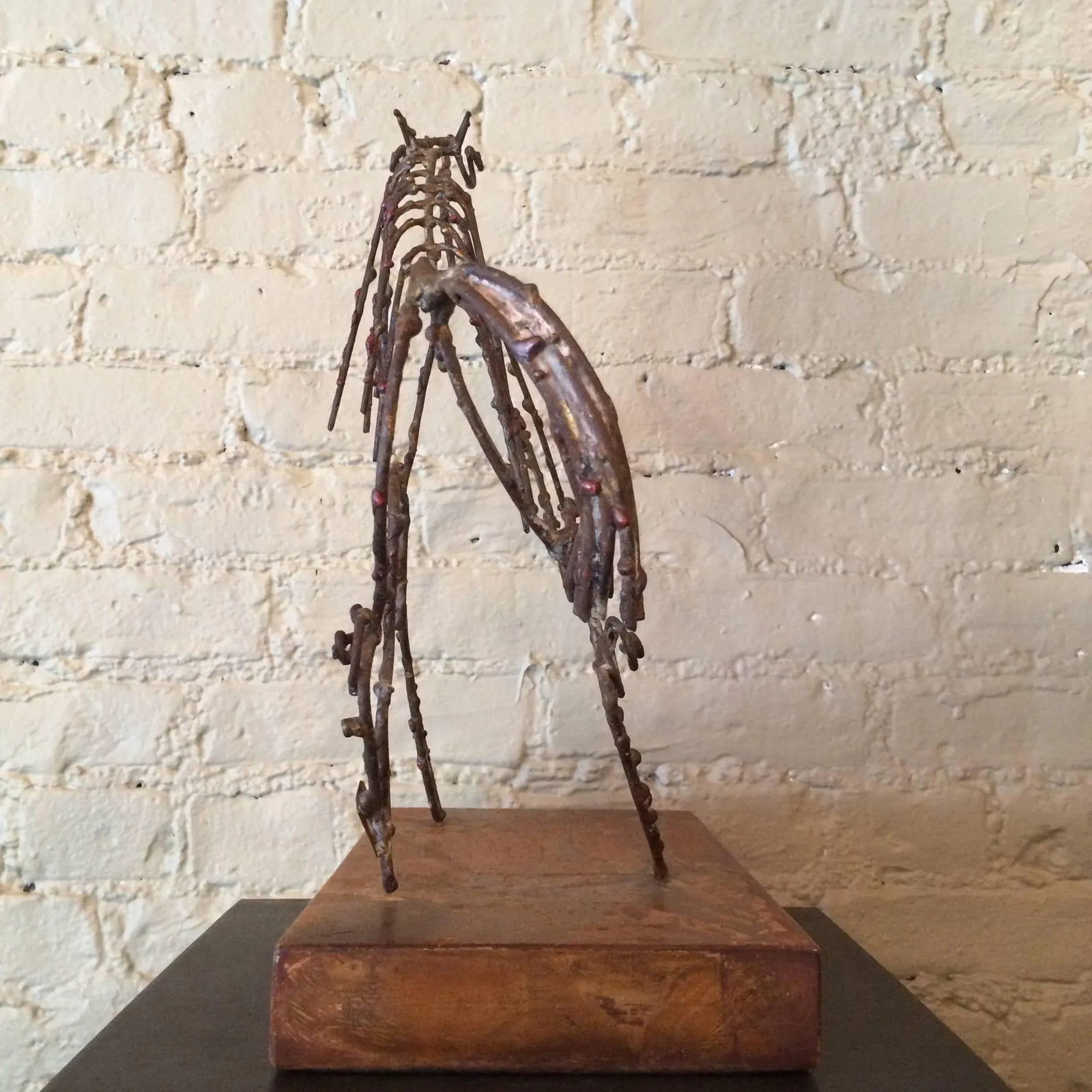 Abstract Brutalist Wire Horse Sculpture Marcello Fantoni for Raymor - 2