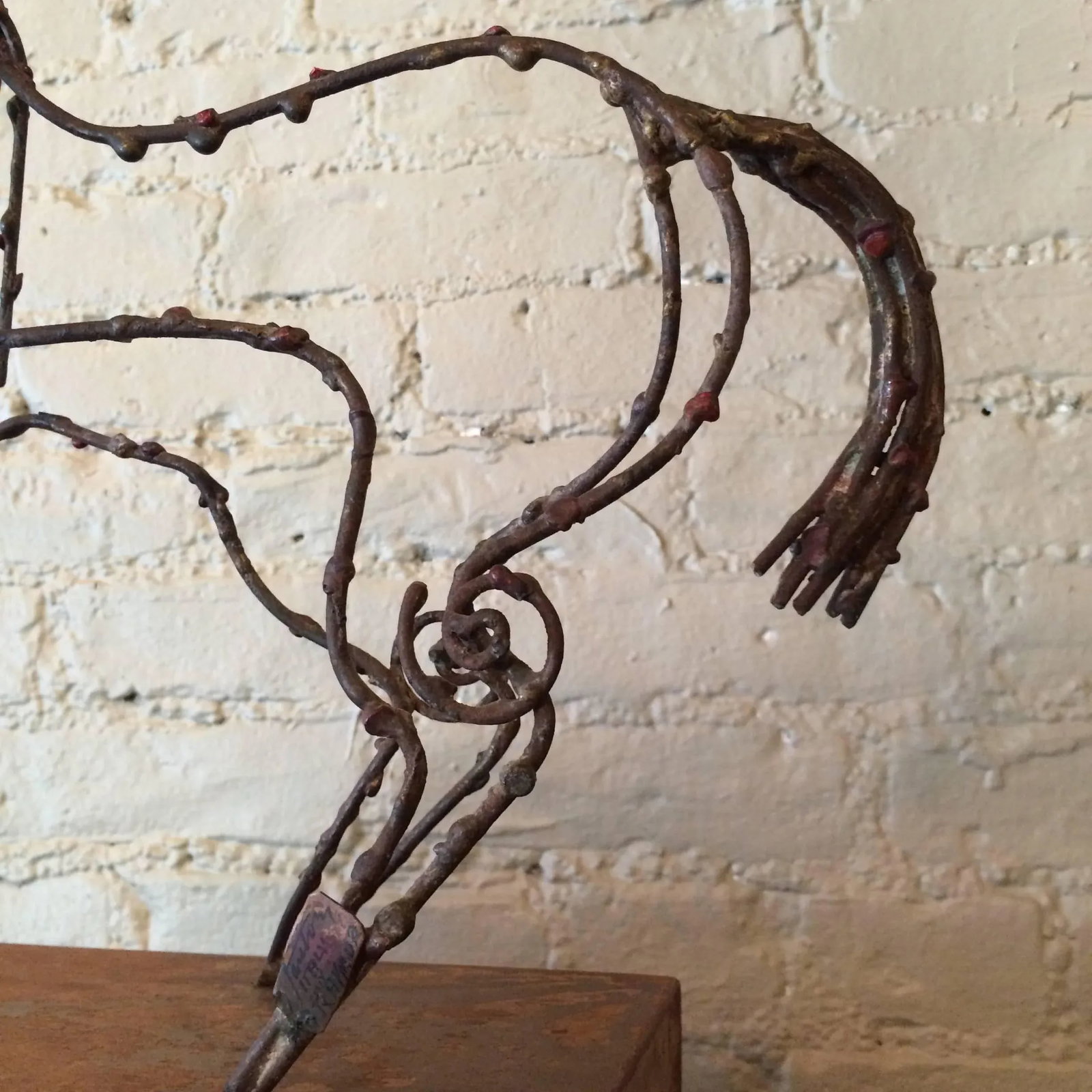 Abstract Brutalist Wire Horse Sculpture Marcello Fantoni for Raymor - 6