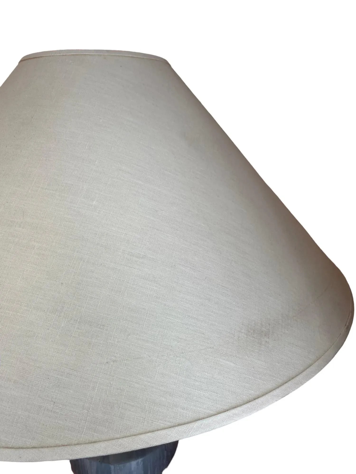 Early 21st Century Restoration Hardware Grey Stone Look Urn Table Lamp - 3