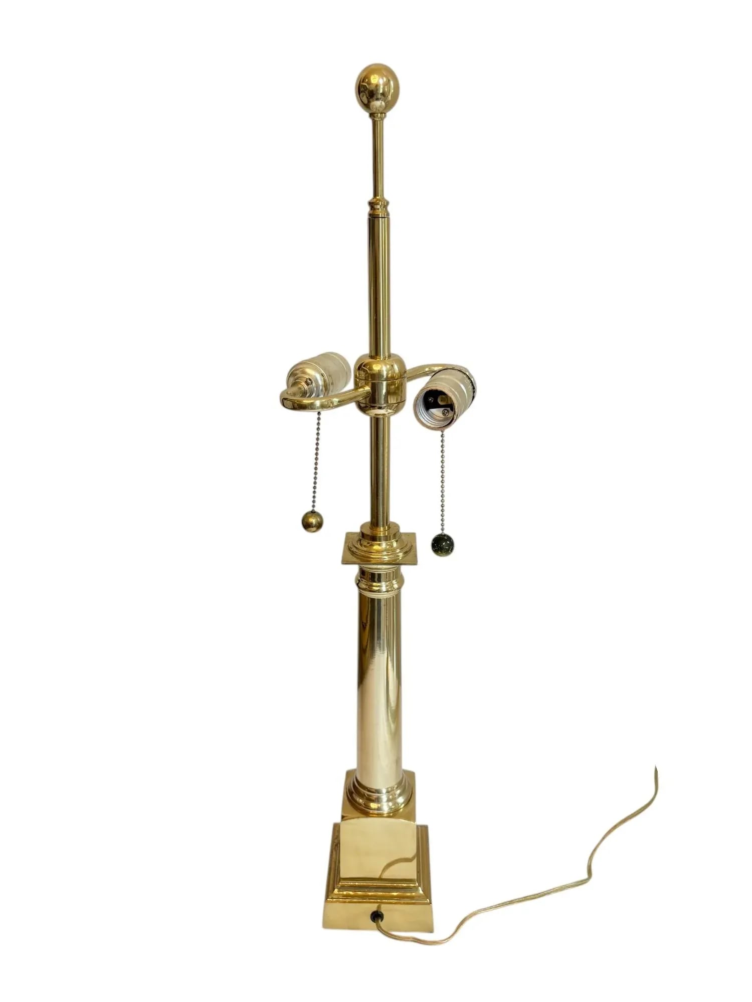 Mid 20th Century National Society of the Sons of the American Revolution Brass Table Lamp - 4