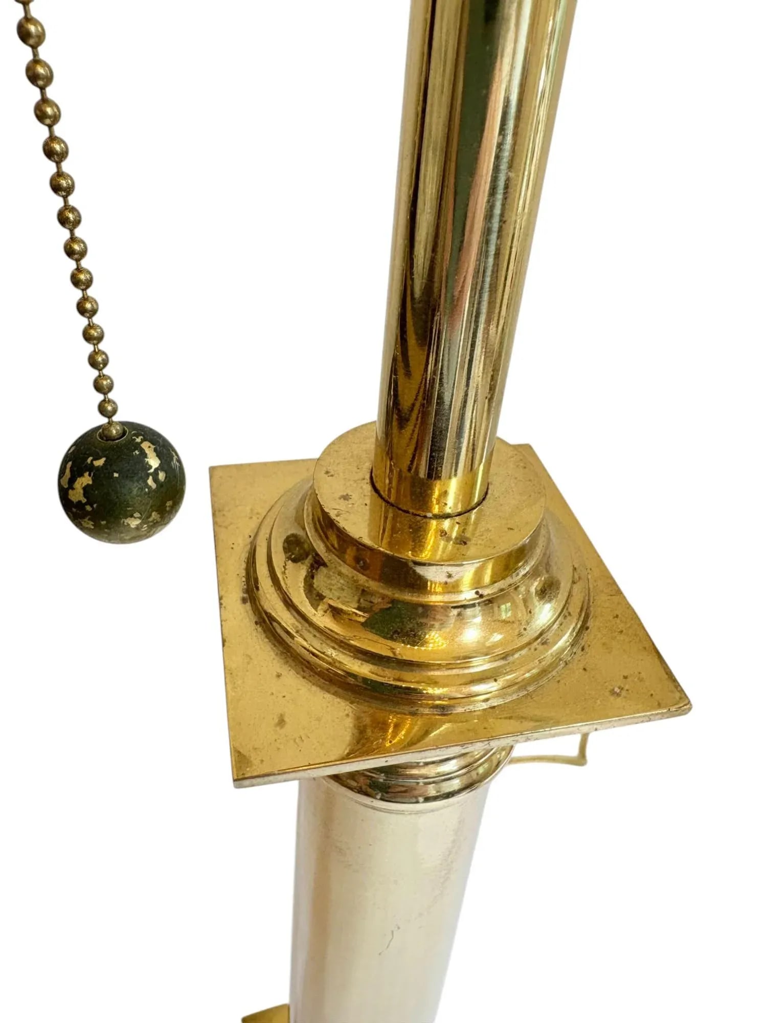 Mid 20th Century National Society of the Sons of the American Revolution Brass Table Lamp - 7