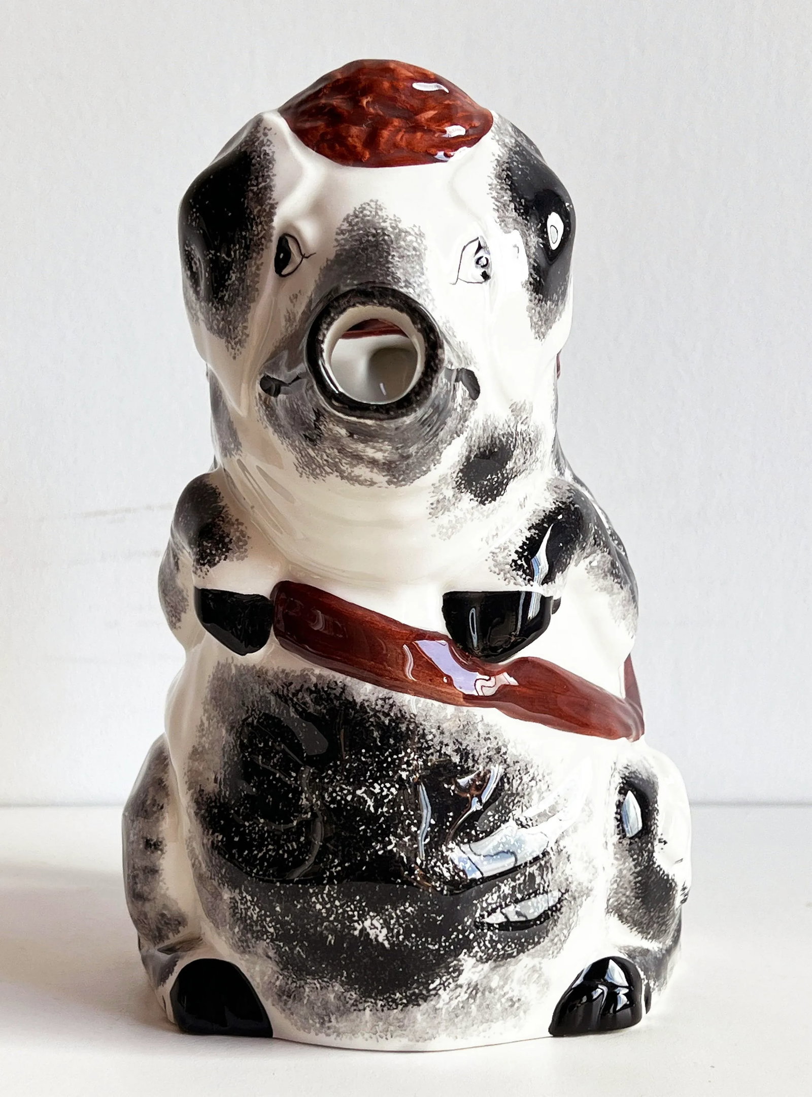 Vintage Italian Majolica Pig Pitcher - 2