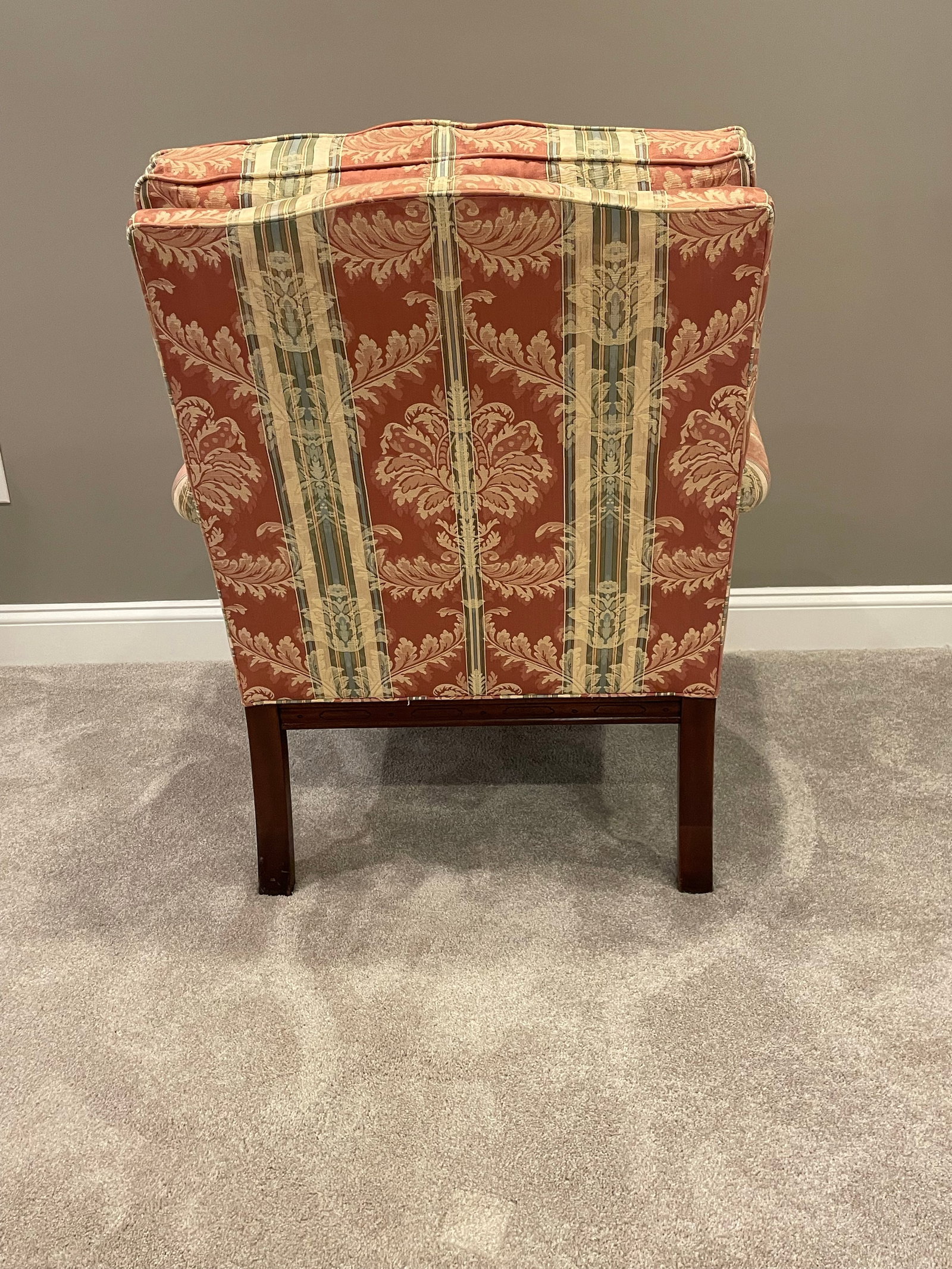 Southwood Chippendale Arm Chair With Mahogany Hand Carved Frame - 4