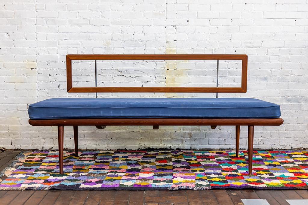 1950s Danish Peter Hvidt Teak Minerva Daybed - 9