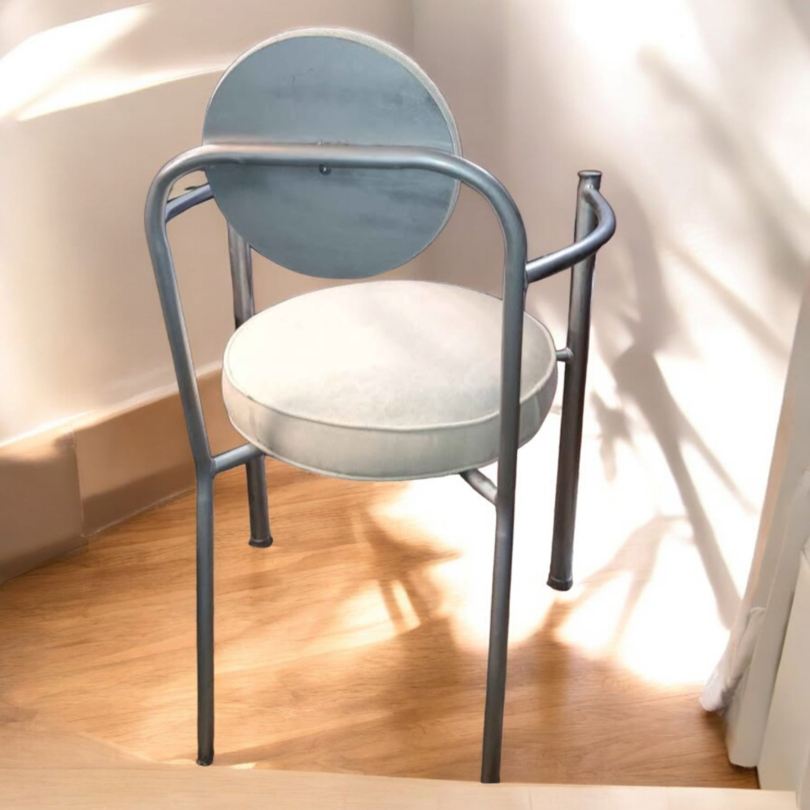 1970s White Circle Bistro Chairs - Set of 2 - 7