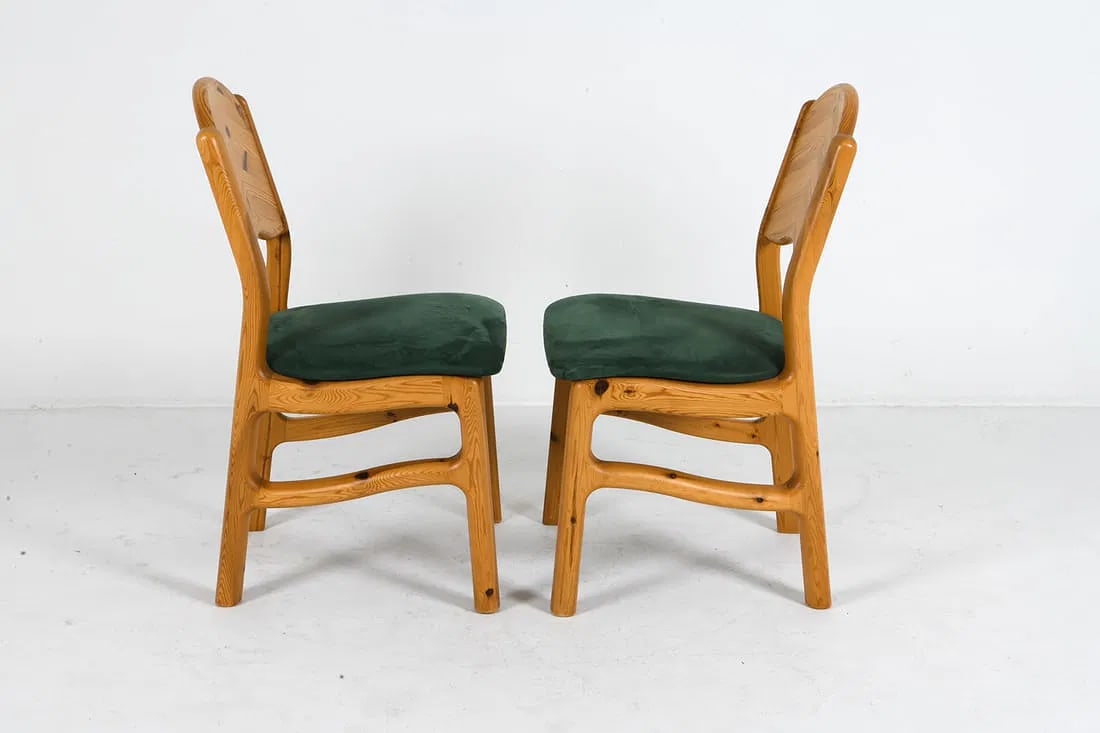 A Pair of Danish Pine Dining Chairs in the Style of Rainer Daumiller, 1970s - 3