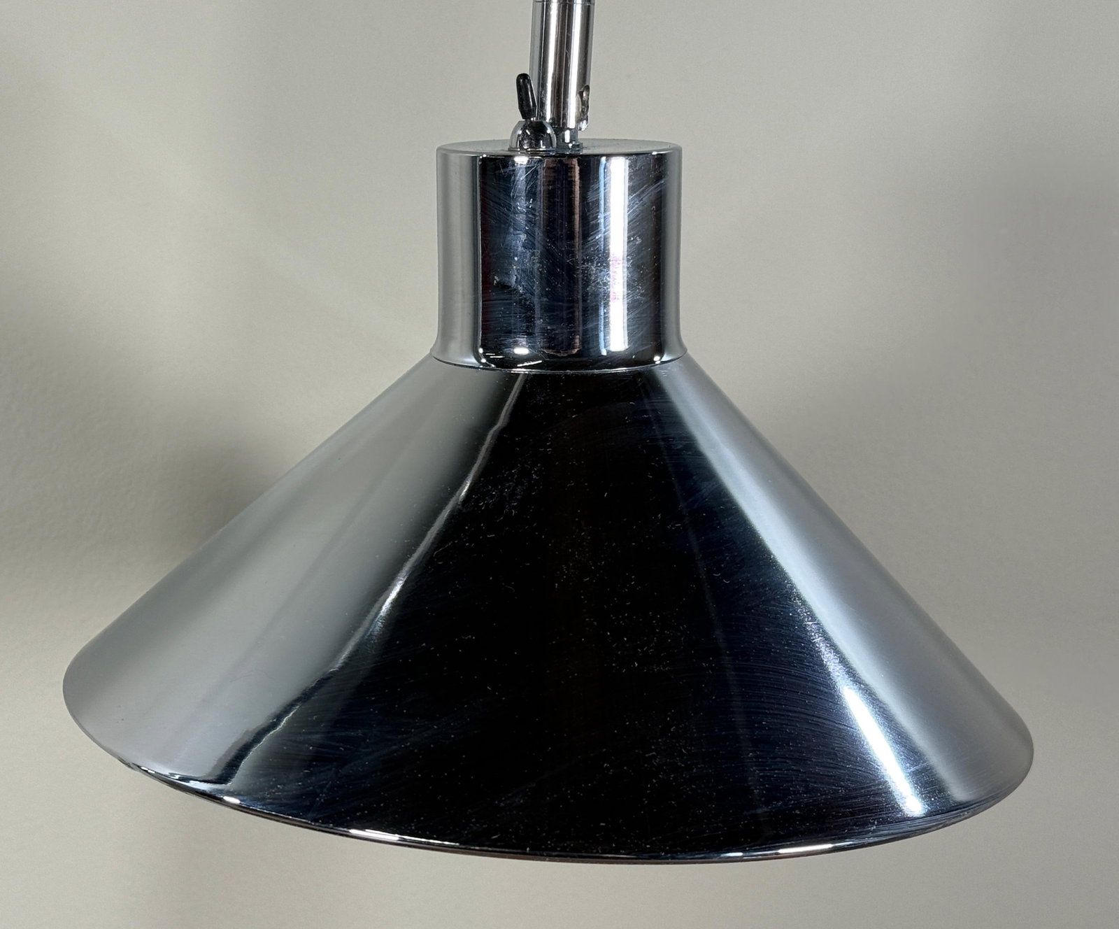 Vintage Koch & Lowy Style Chrome Gooseneck Desk Lamp With Black Granite Base - 5