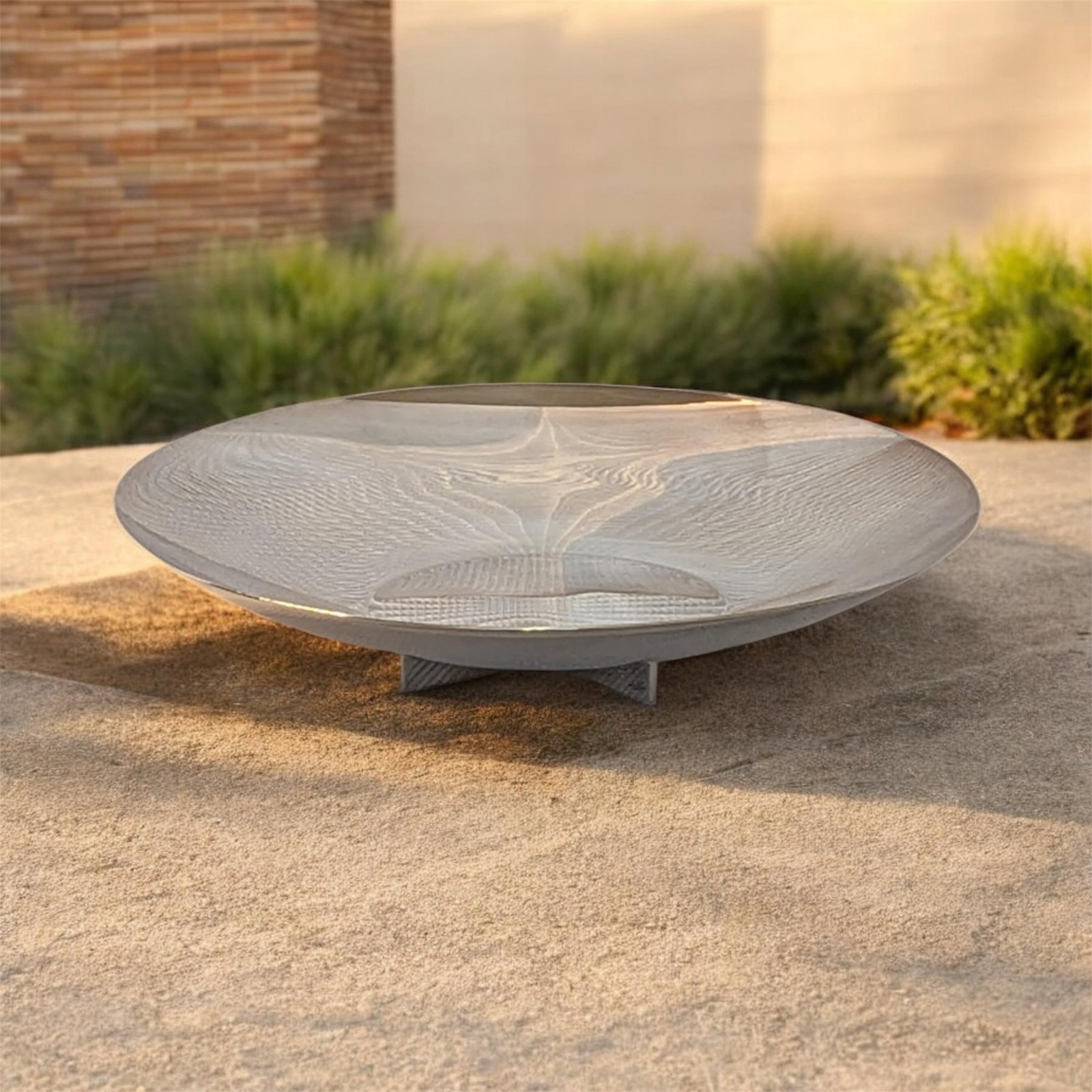 Richard Meier for Swid Powell X-Base 12-Inch Plate Vintage 1980s Silverplate - 2