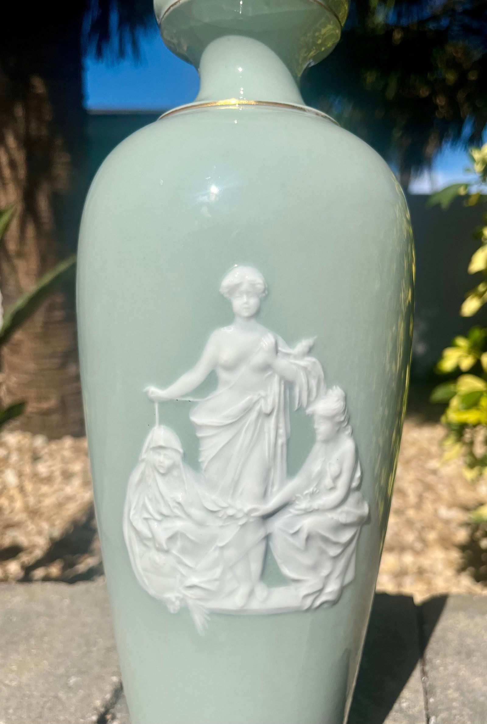 Antique Royal Rudolstadt 12.75" Porcelain Vase - 3