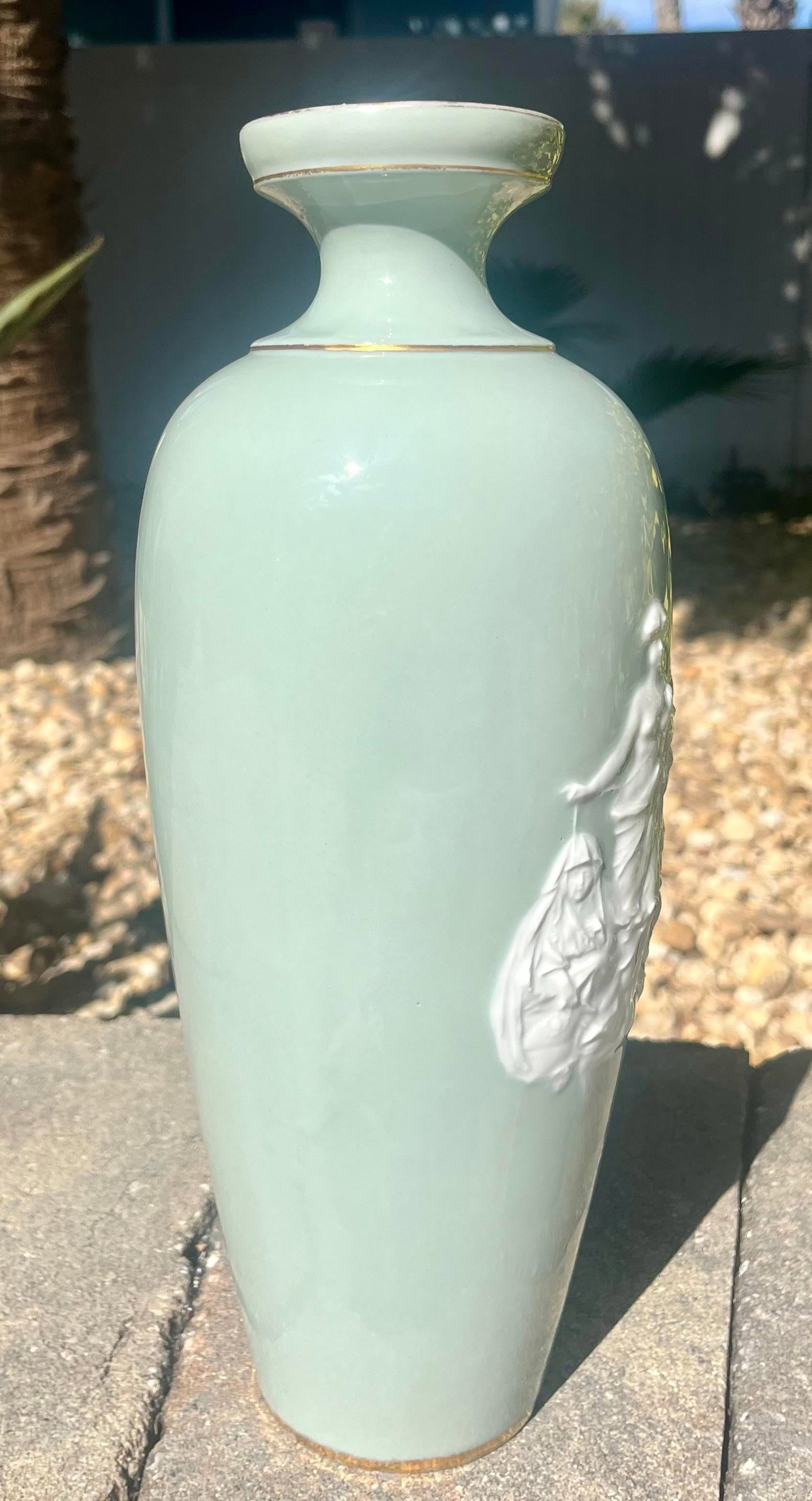 Antique Royal Rudolstadt 12.75" Porcelain Vase - 6