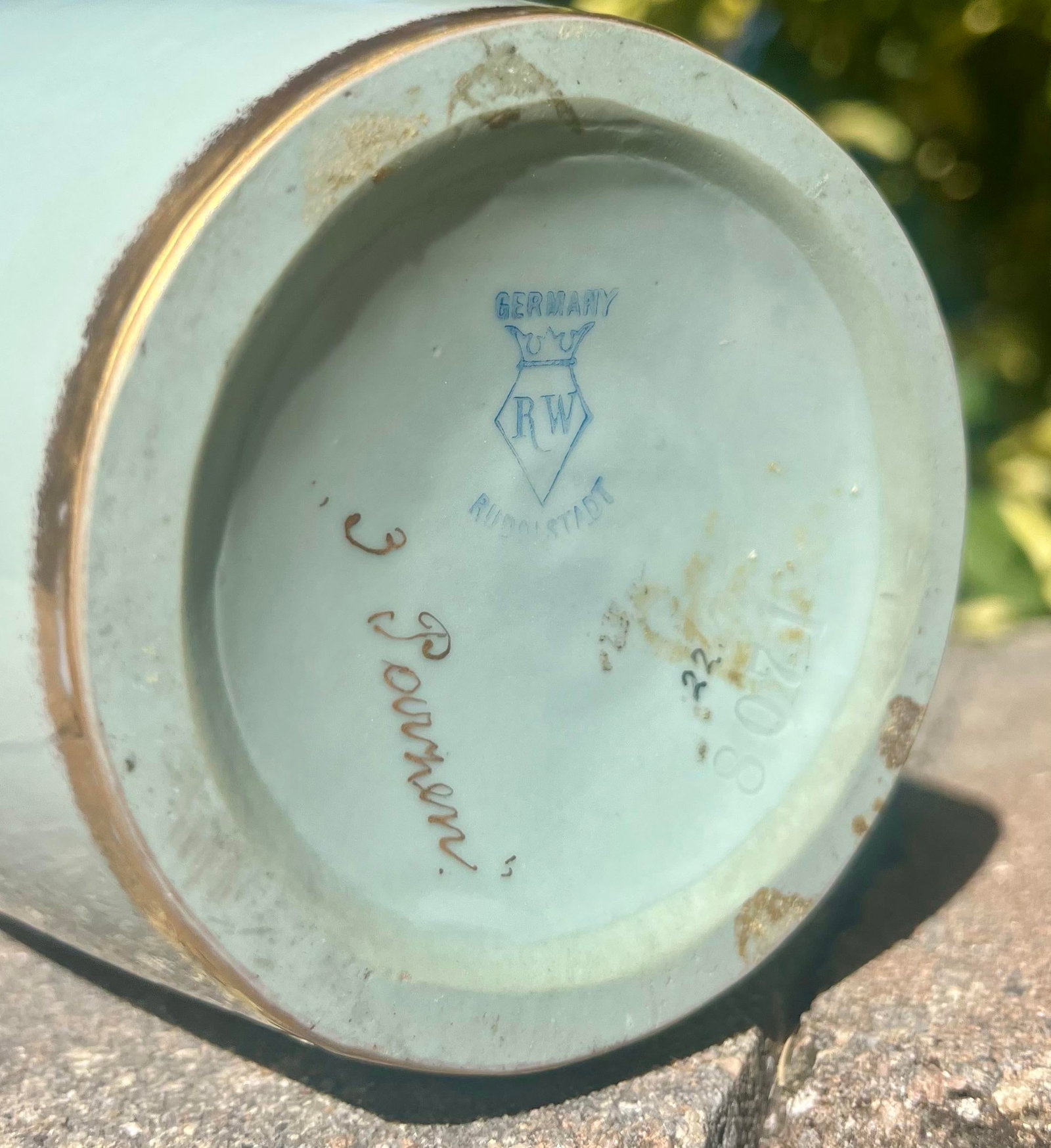 Antique Royal Rudolstadt 12.75" Porcelain Vase - 8
