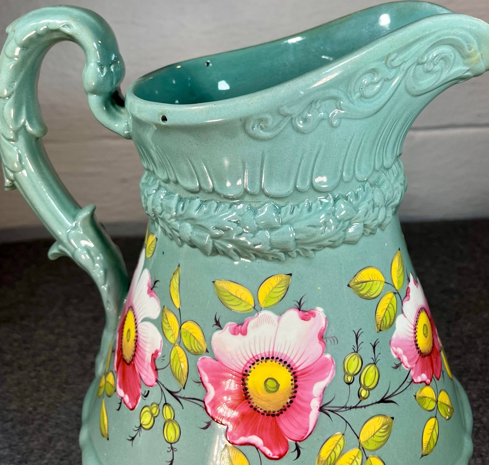 Antique W Ridgway & Co Stoneware Pottery Jug - 2