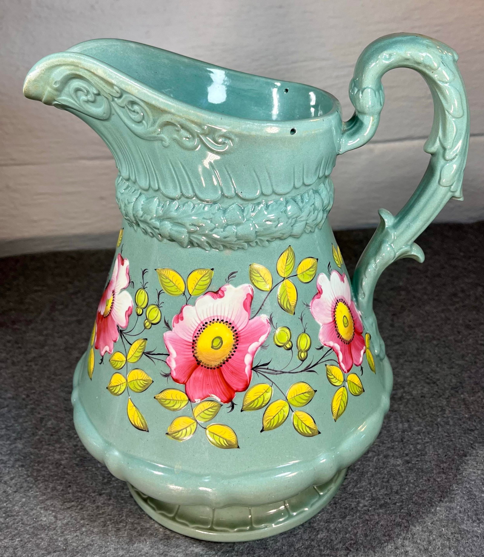 Antique W Ridgway & Co Stoneware Pottery Jug - 5