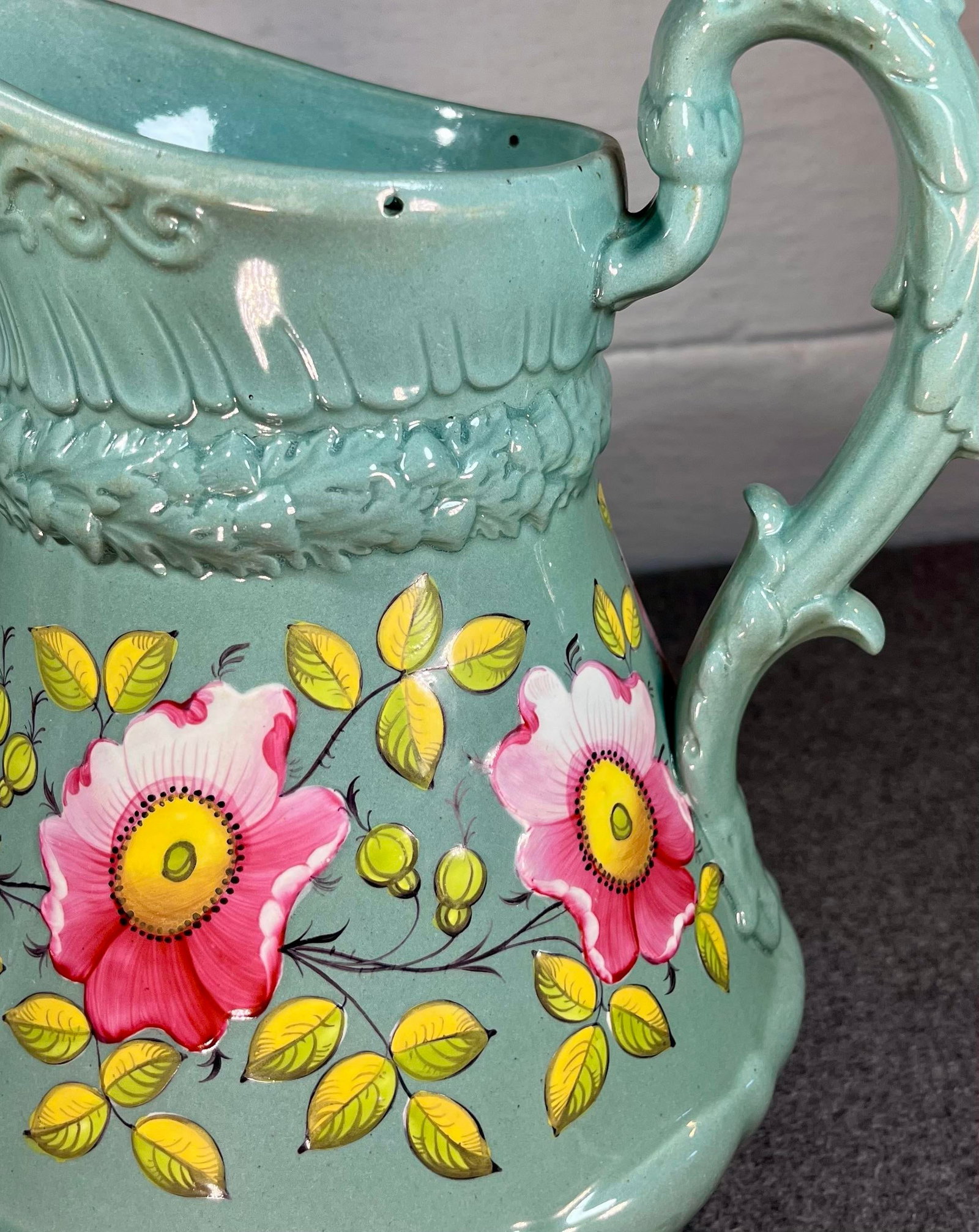 Antique W Ridgway & Co Stoneware Pottery Jug - 7