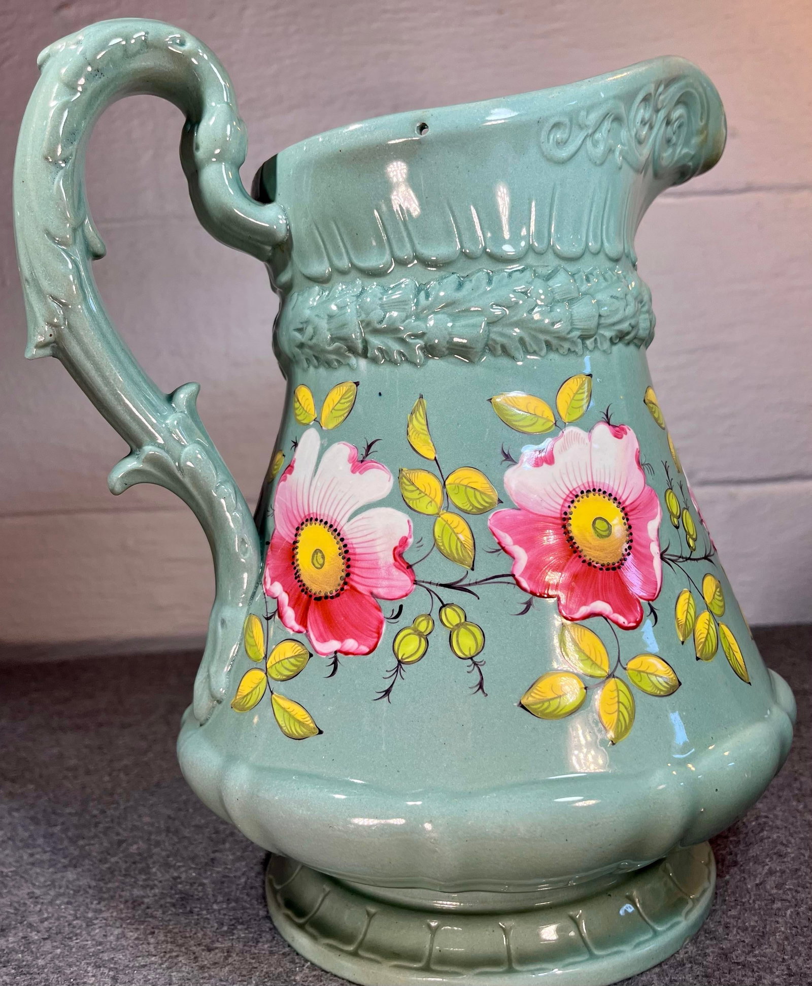 Antique W Ridgway & Co Stoneware Pottery Jug - 8