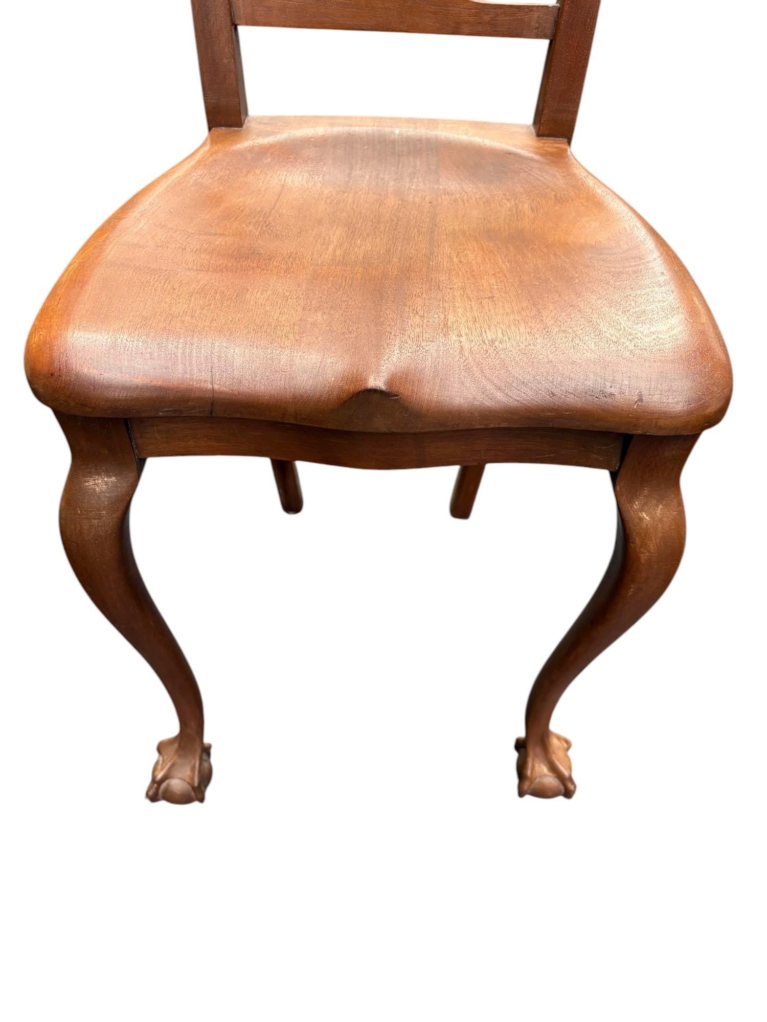 Early 20th Century Robert Mitchell Furniture Co. Colonial Revival Mahogany Hall Chair - 7