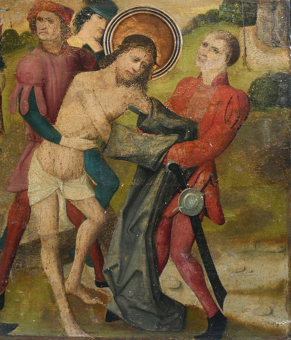Early Painting of the Flagellation of Christ in the Style of Hieronymus Bosch - 3