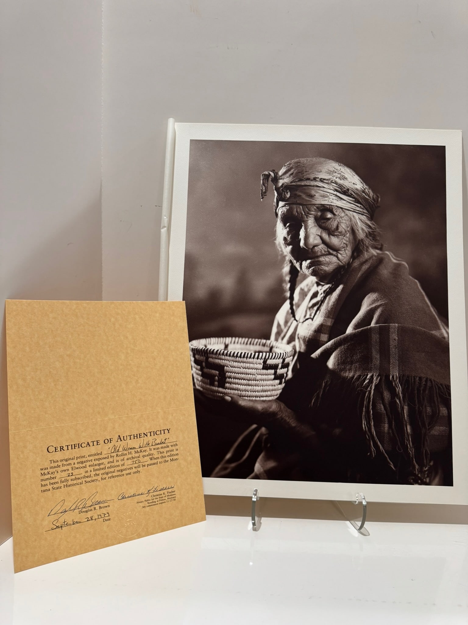 Rollin H. McKay 1979 Native American Photographic Portfolio Set of Six 16x20 Coa - 3
