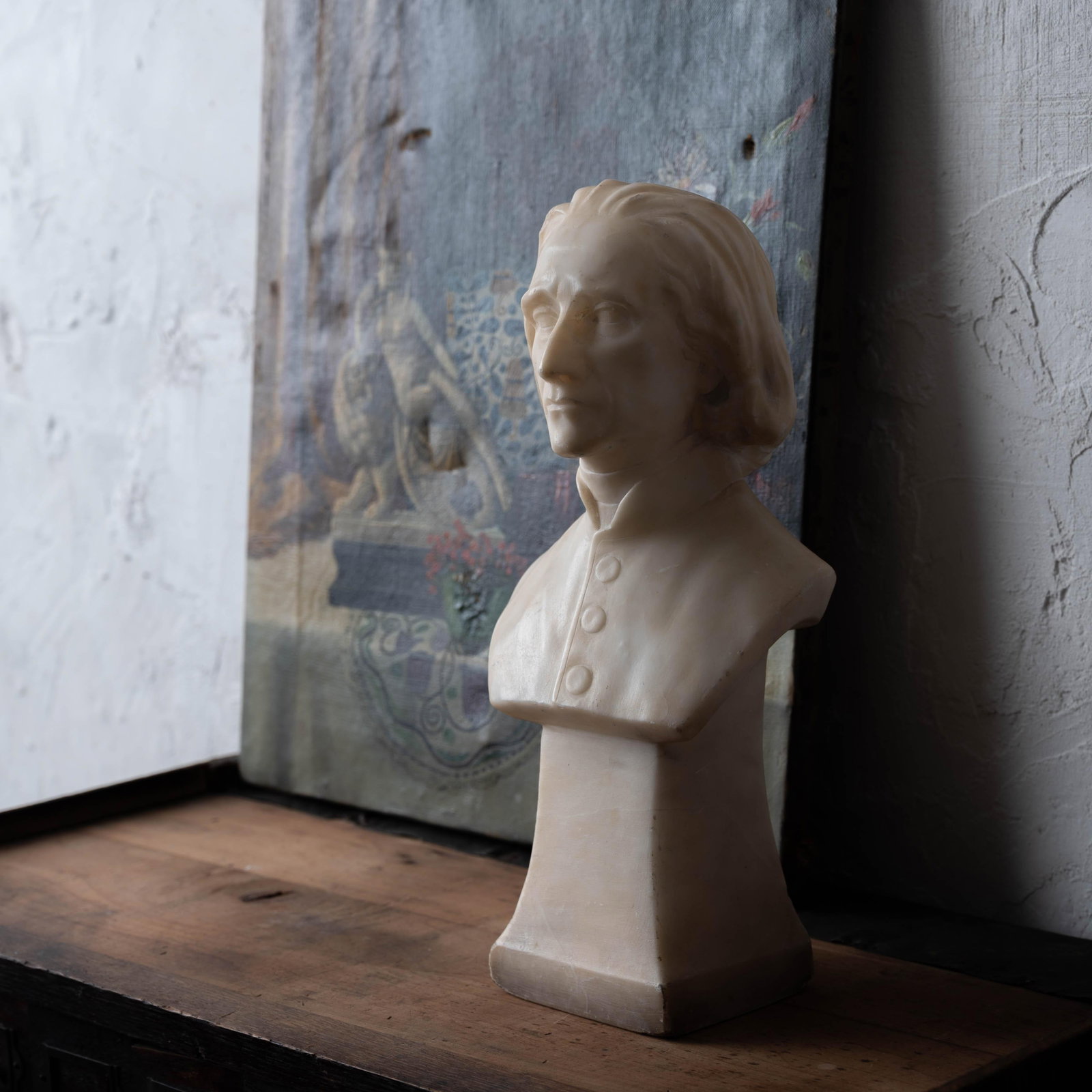 Franz Liszt Marble Bust, 19th Century - 2
