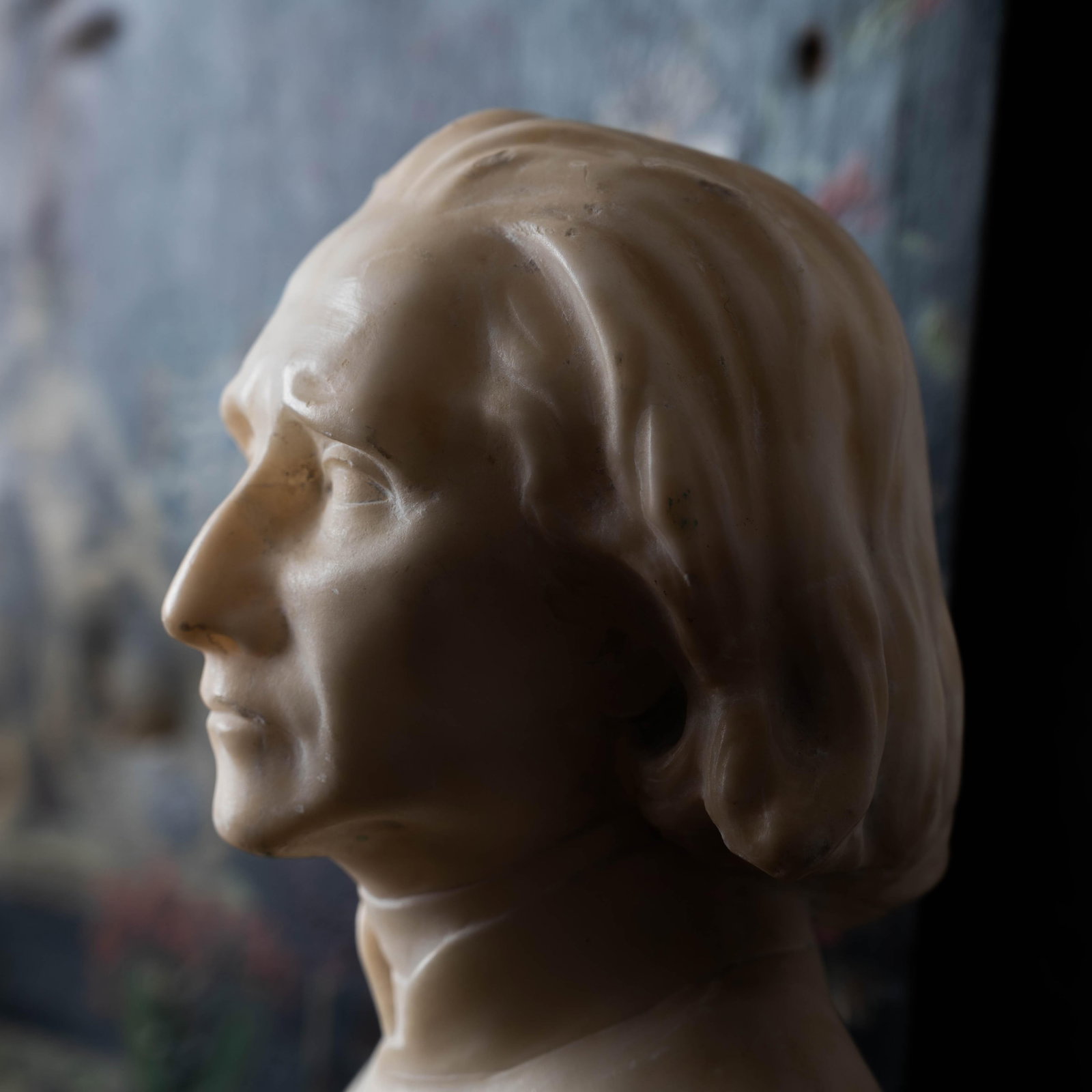 Franz Liszt Marble Bust, 19th Century - 4