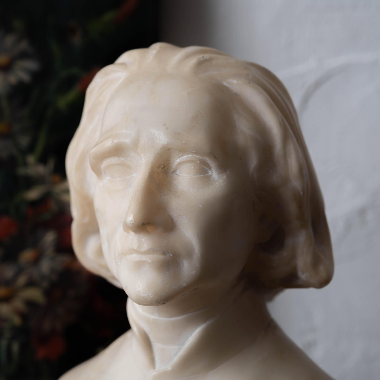 Franz Liszt Marble Bust, 19th Century - 5