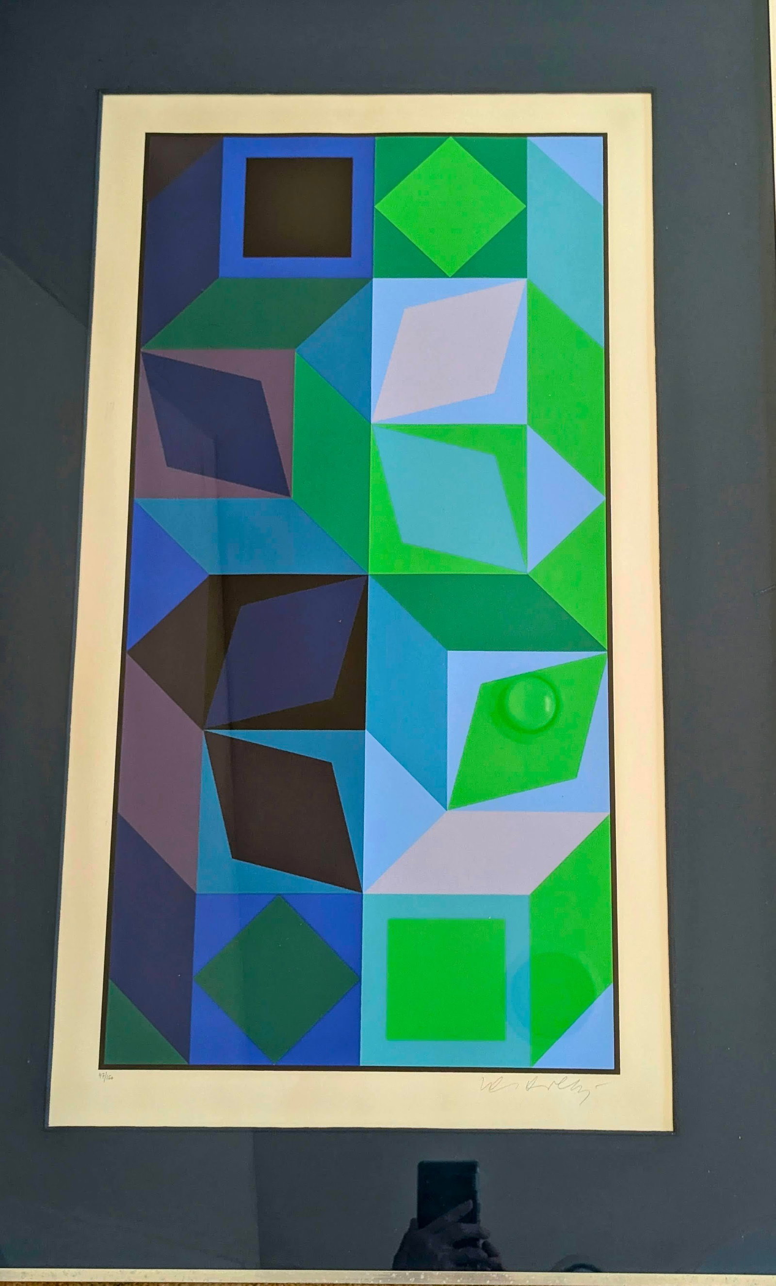 1970s Victor Vasarely, Signed Limited Edition of "Dom IV Bv" From Redfern Gallery /London, Color Ser - 6