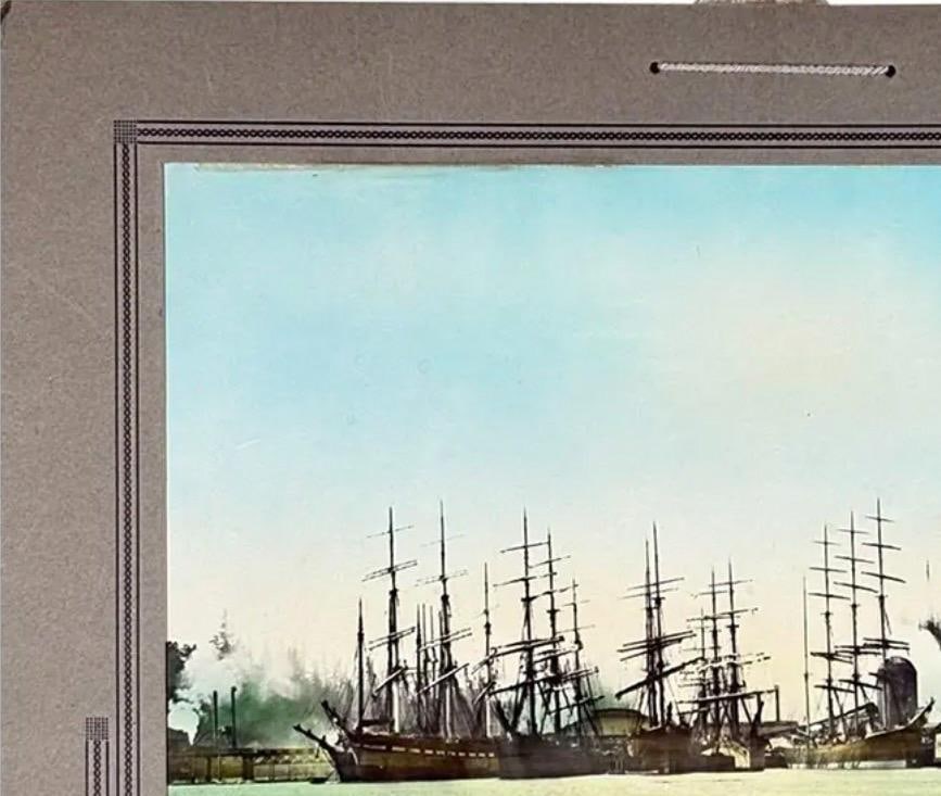 Rare Antique Hand-Colored Photograph of Port Blakely, Wa Mill (C. 1900) by Wilhelm Hester - 3