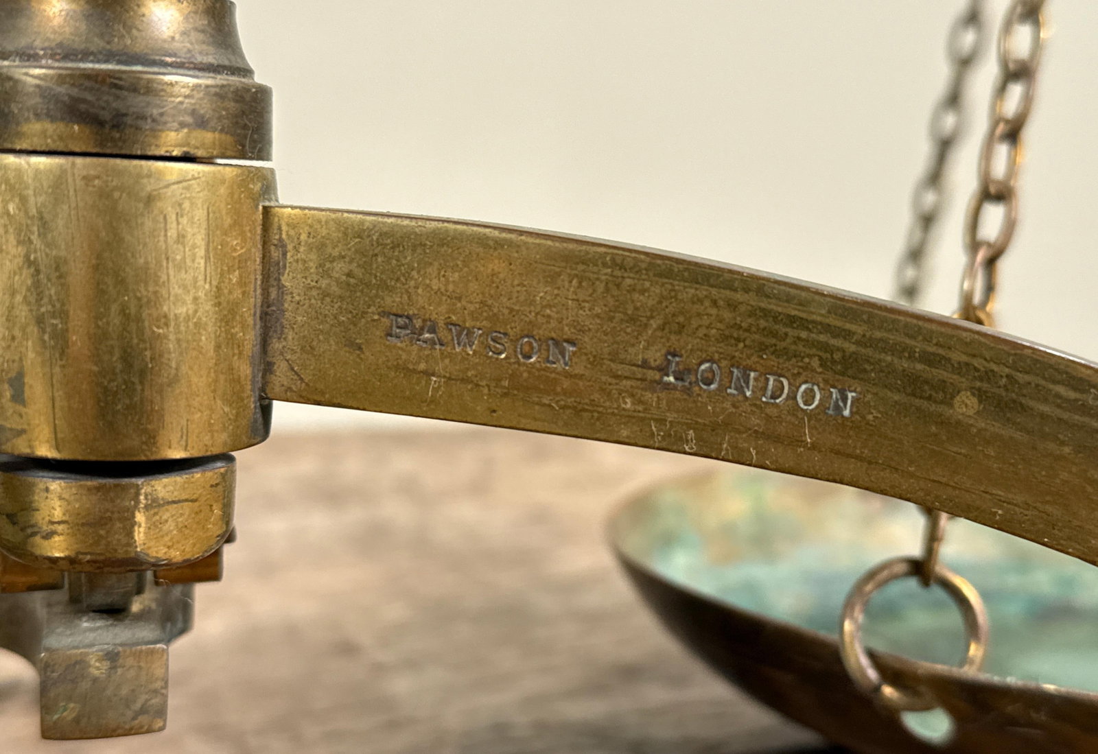 Antique Vandome Titford and Pawson London Brass Apothecary Balance Scale - 7