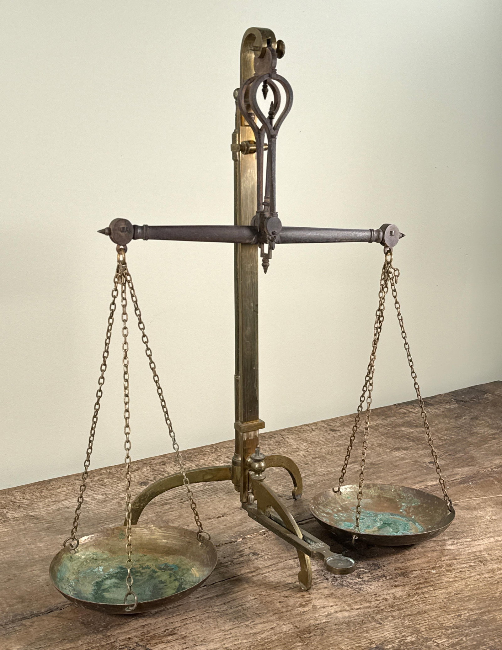 Antique Vandome Titford and Pawson London Brass Apothecary Balance Scale - 8