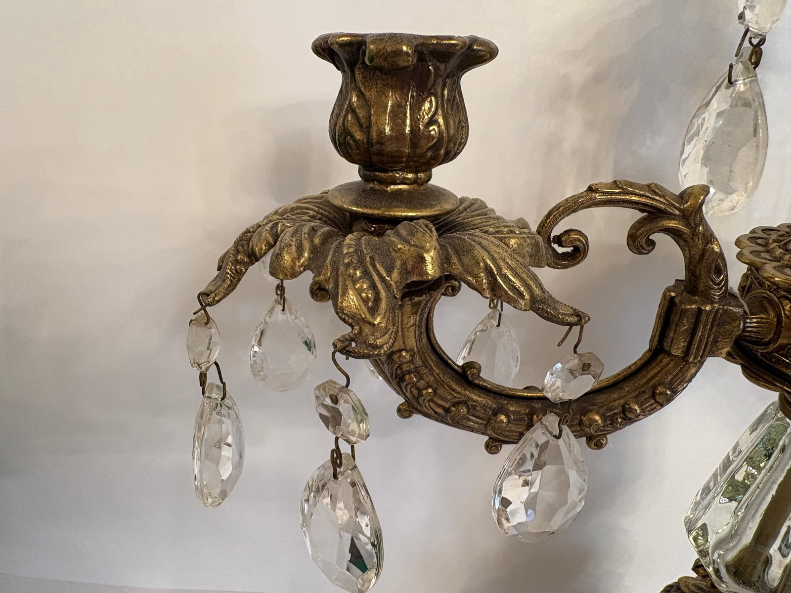 1950s Hollywood Regency Rococo 2 Arm Candlearbra - A Pair - 7